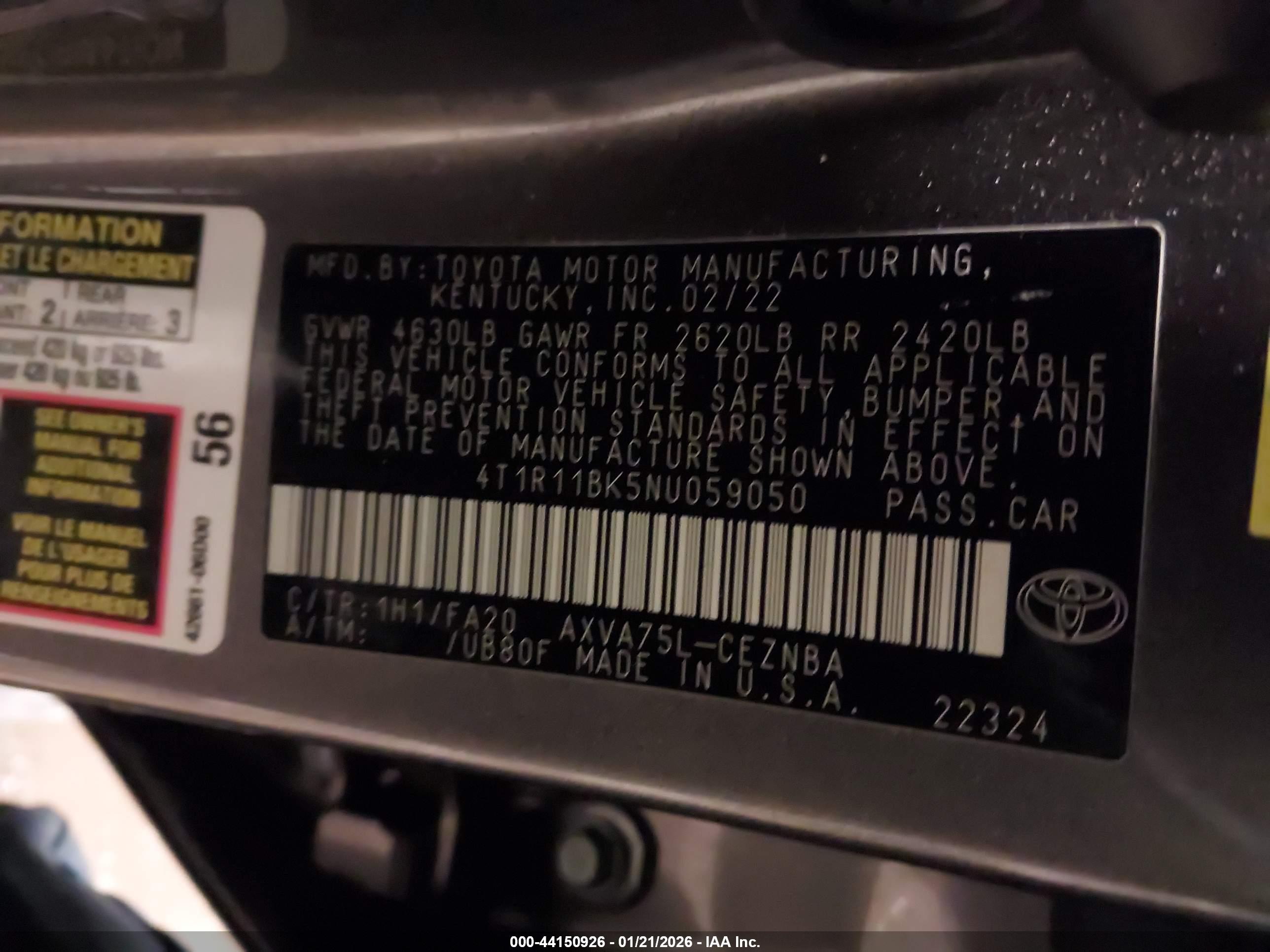 TOYOTA CAMRY image 9