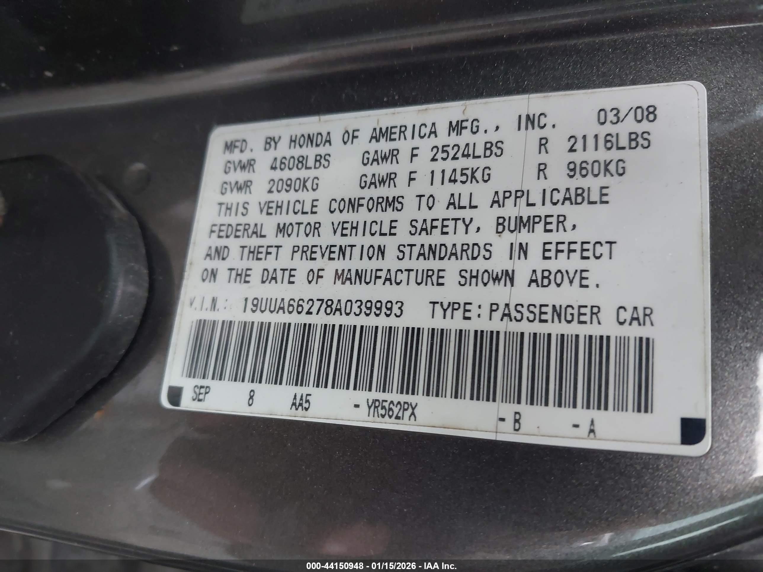 ACURA TL image 9