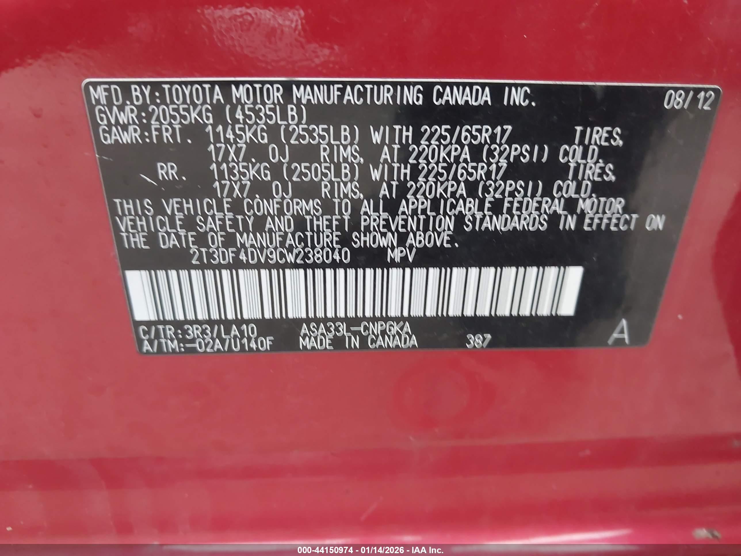 TOYOTA RAV4 image 9