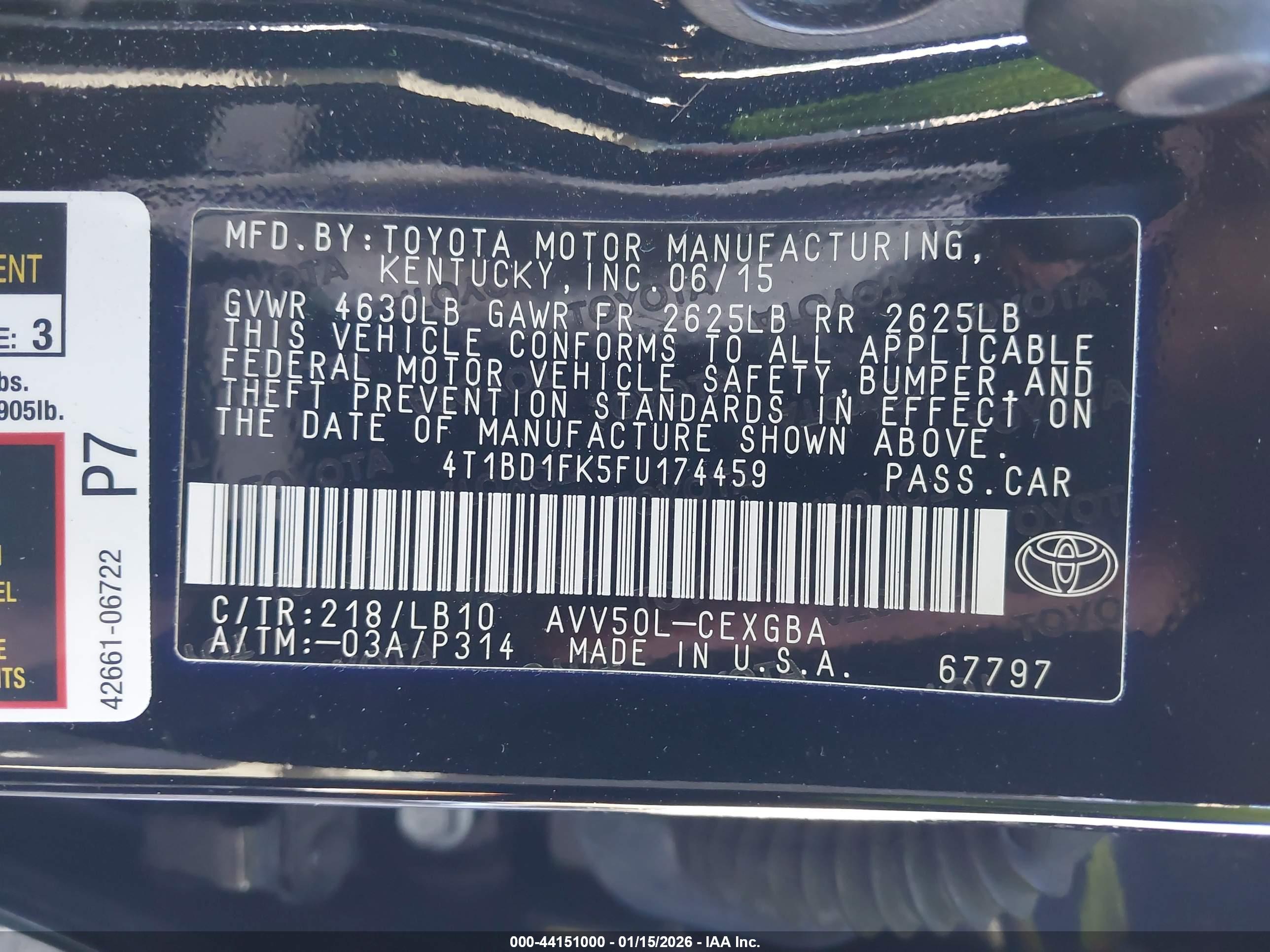 TOYOTA CAMRY image 9