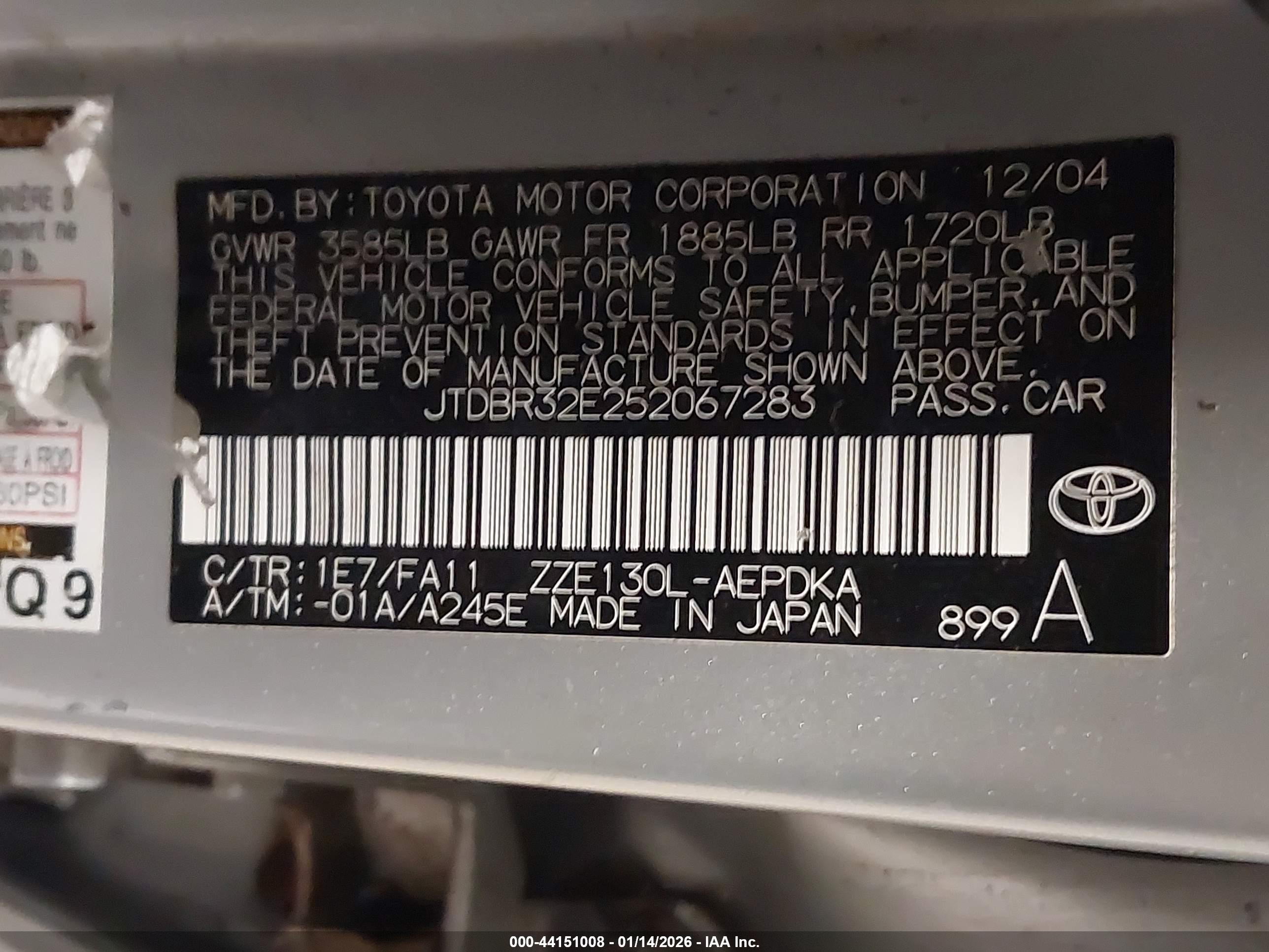 TOYOTA COROLLA image 9