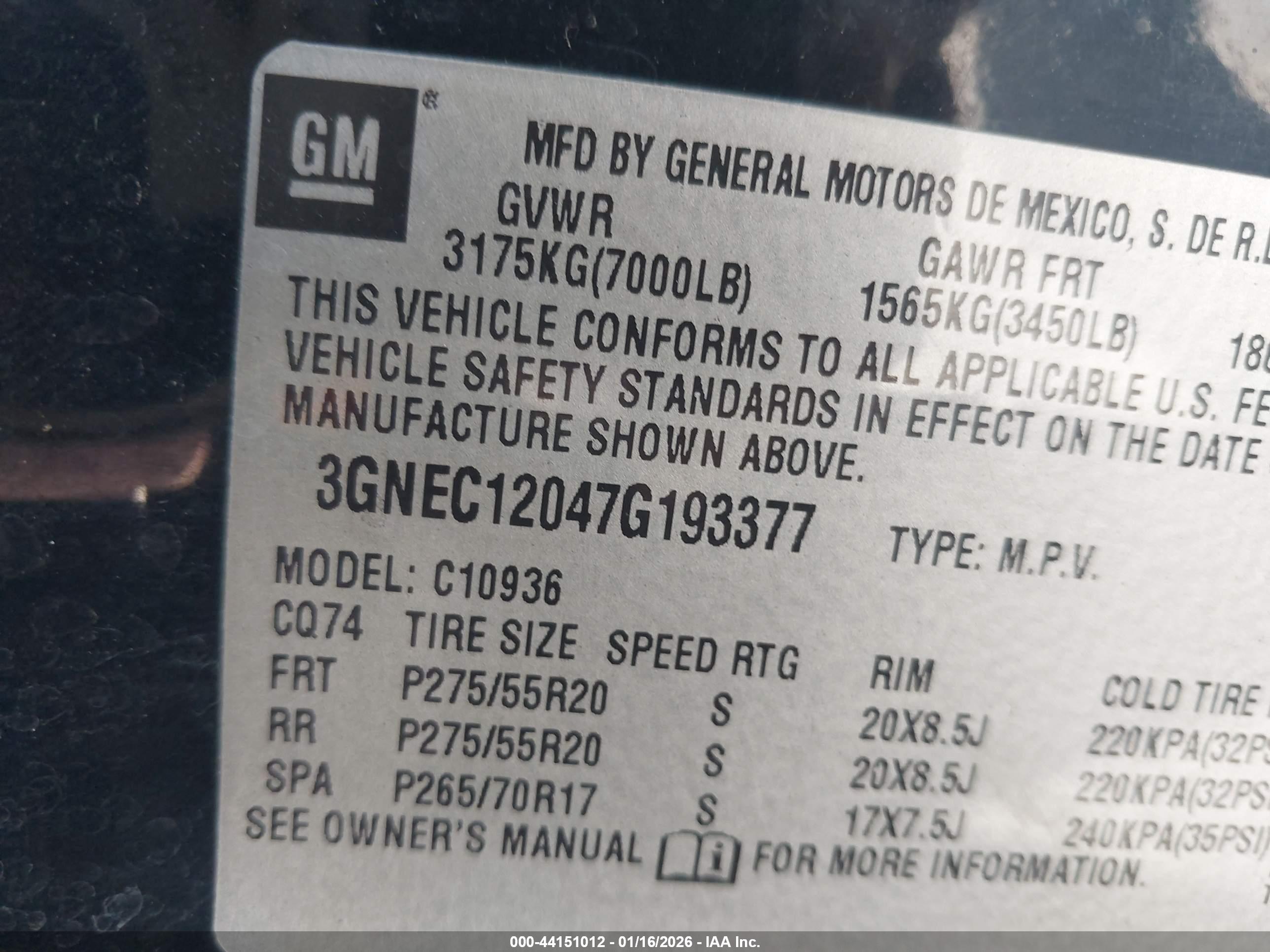 CHEVROLET AVALANCHE image 9