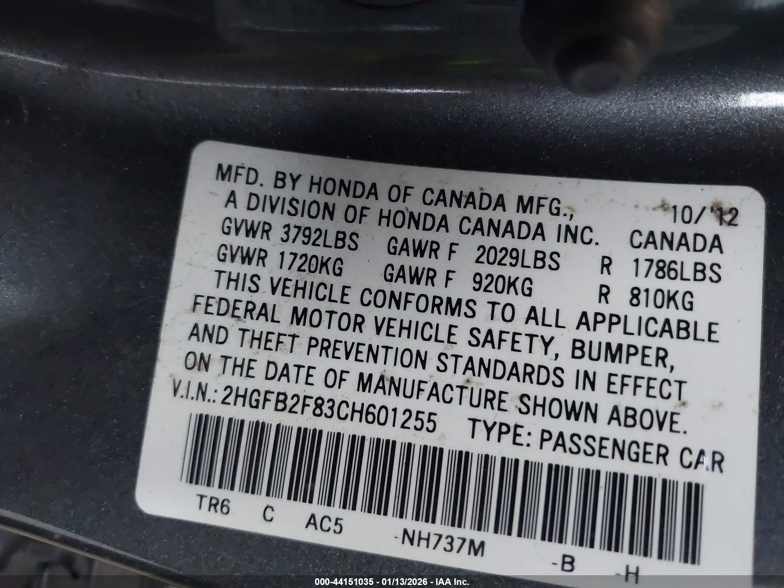 HONDA CIVIC image 9