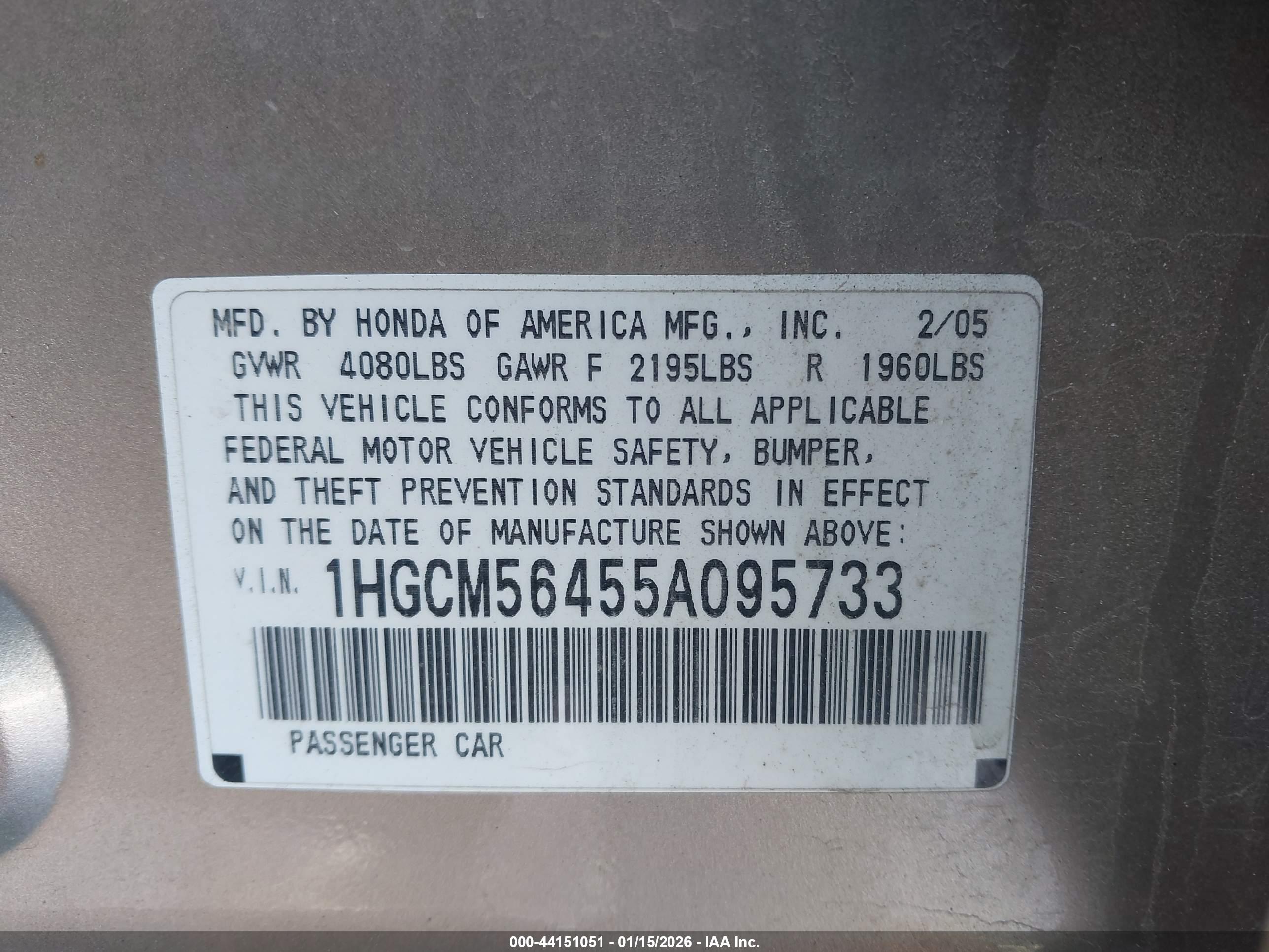 HONDA ACCORD image 9