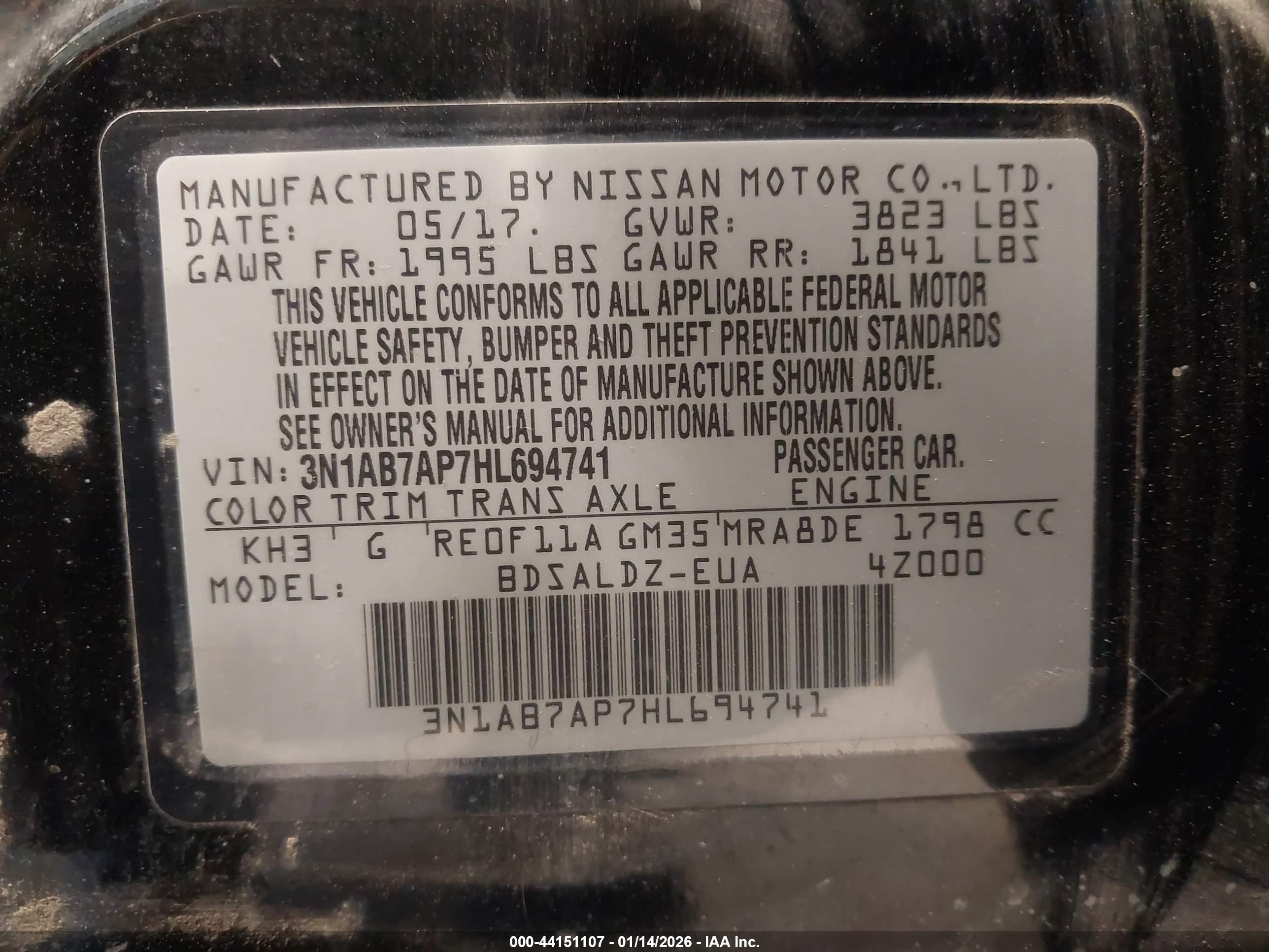 NISSAN SENTRA image 9