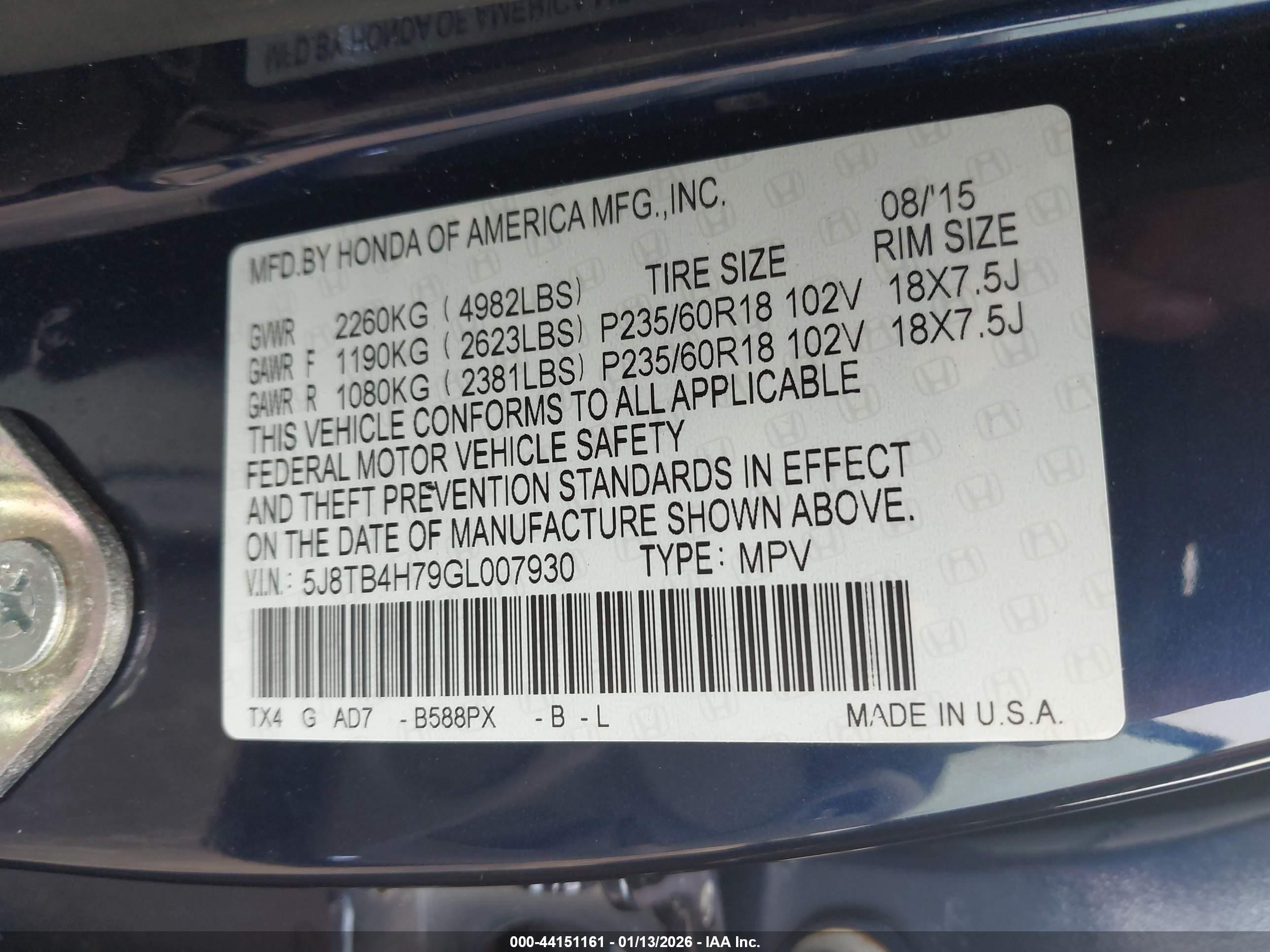 ACURA RDX image 9