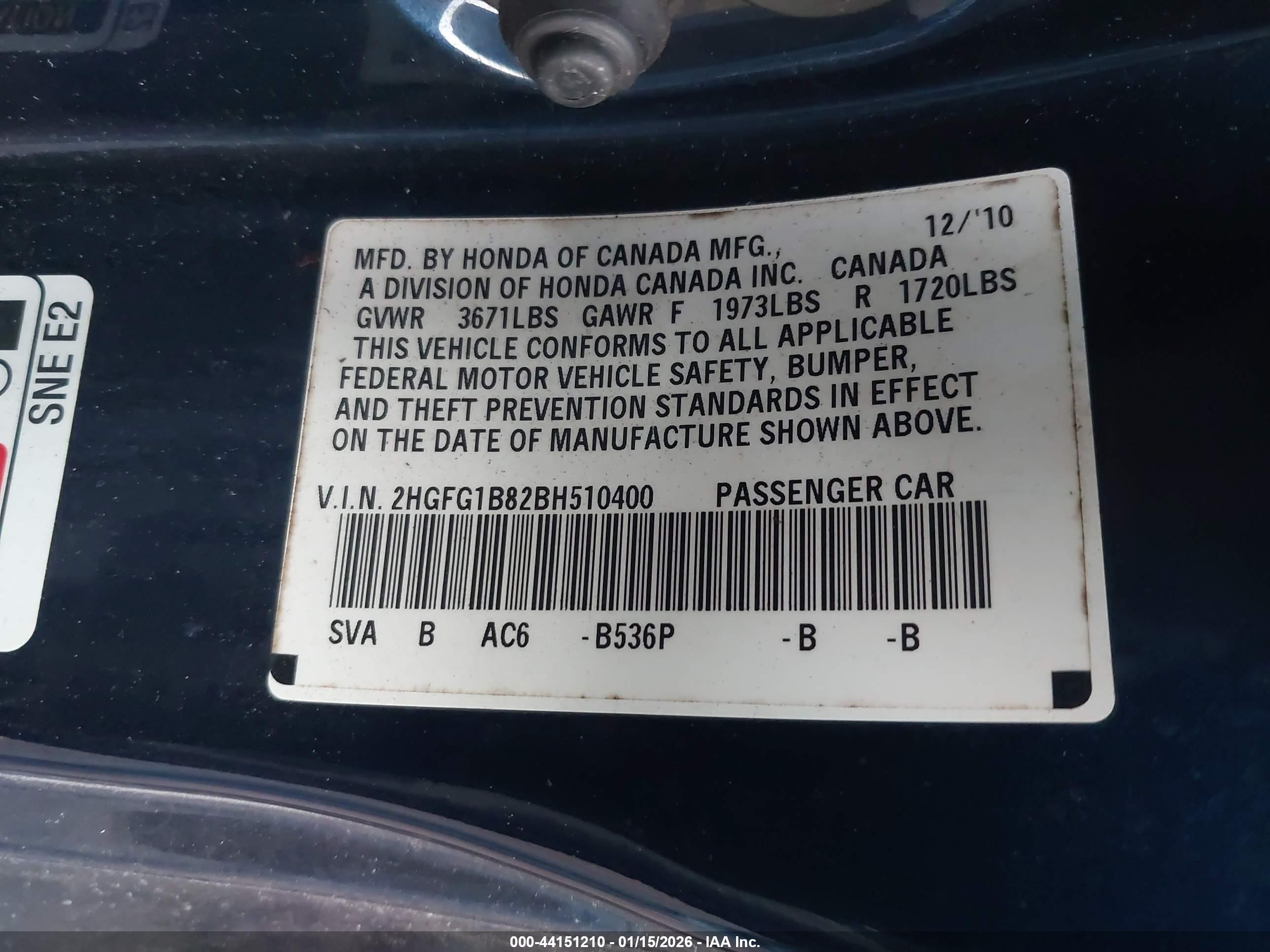 HONDA CIVIC image 9