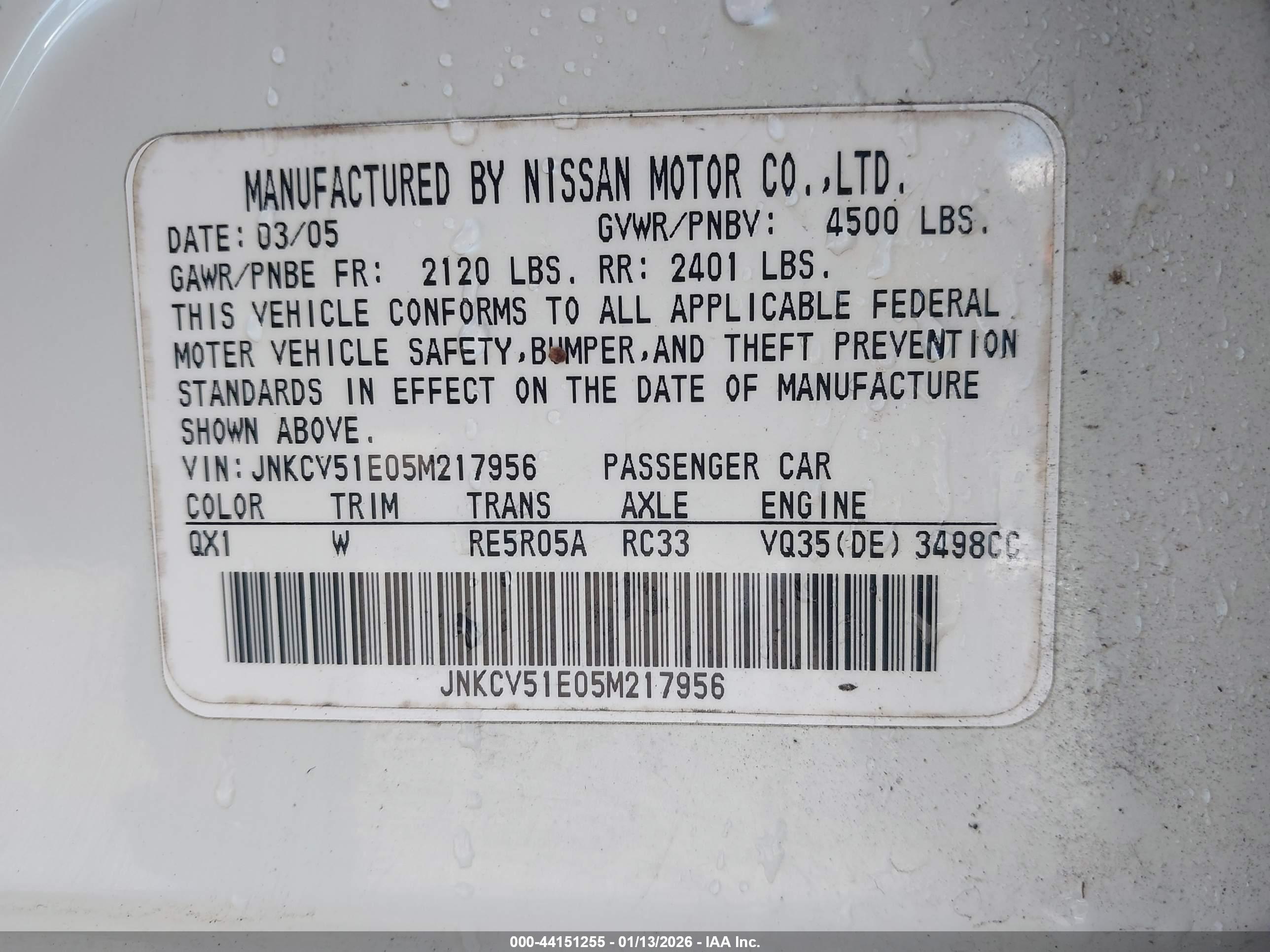 INFINITI G35 image 9