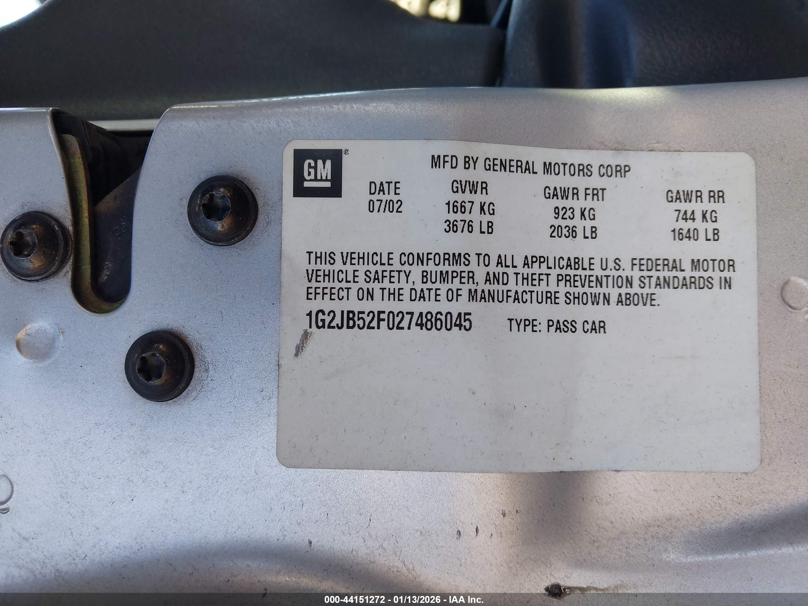 PONTIAC SUNFIRE image 9