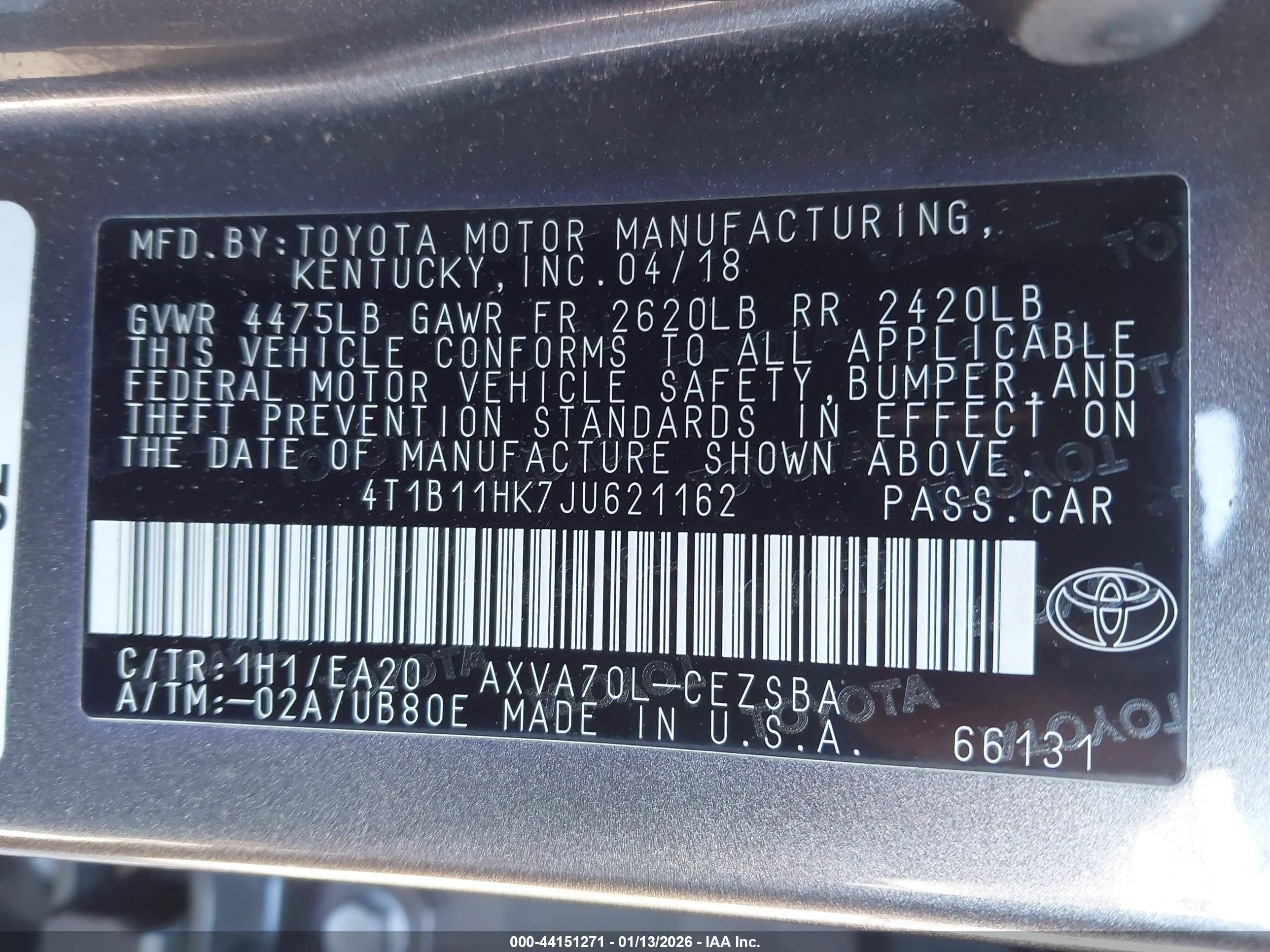 TOYOTA CAMRY image 9