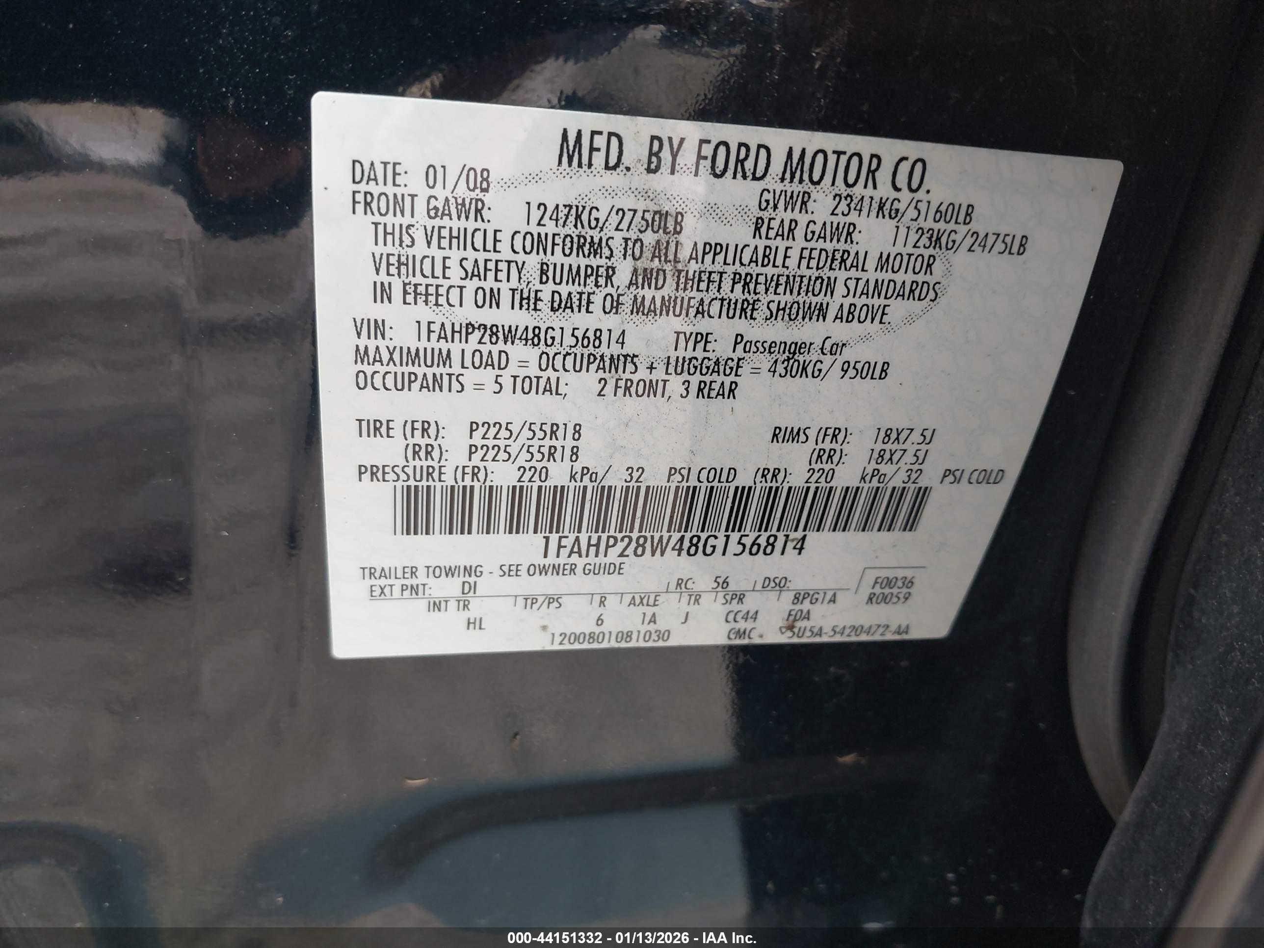FORD TAURUS image 9