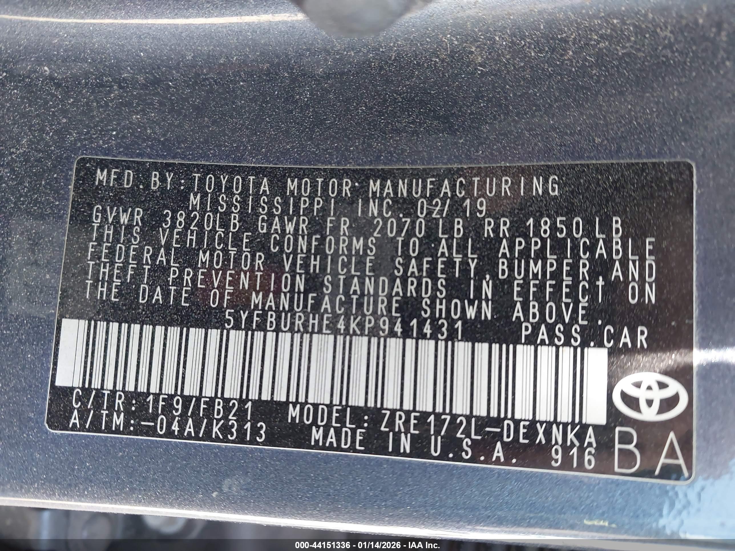 TOYOTA COROLLA image 9