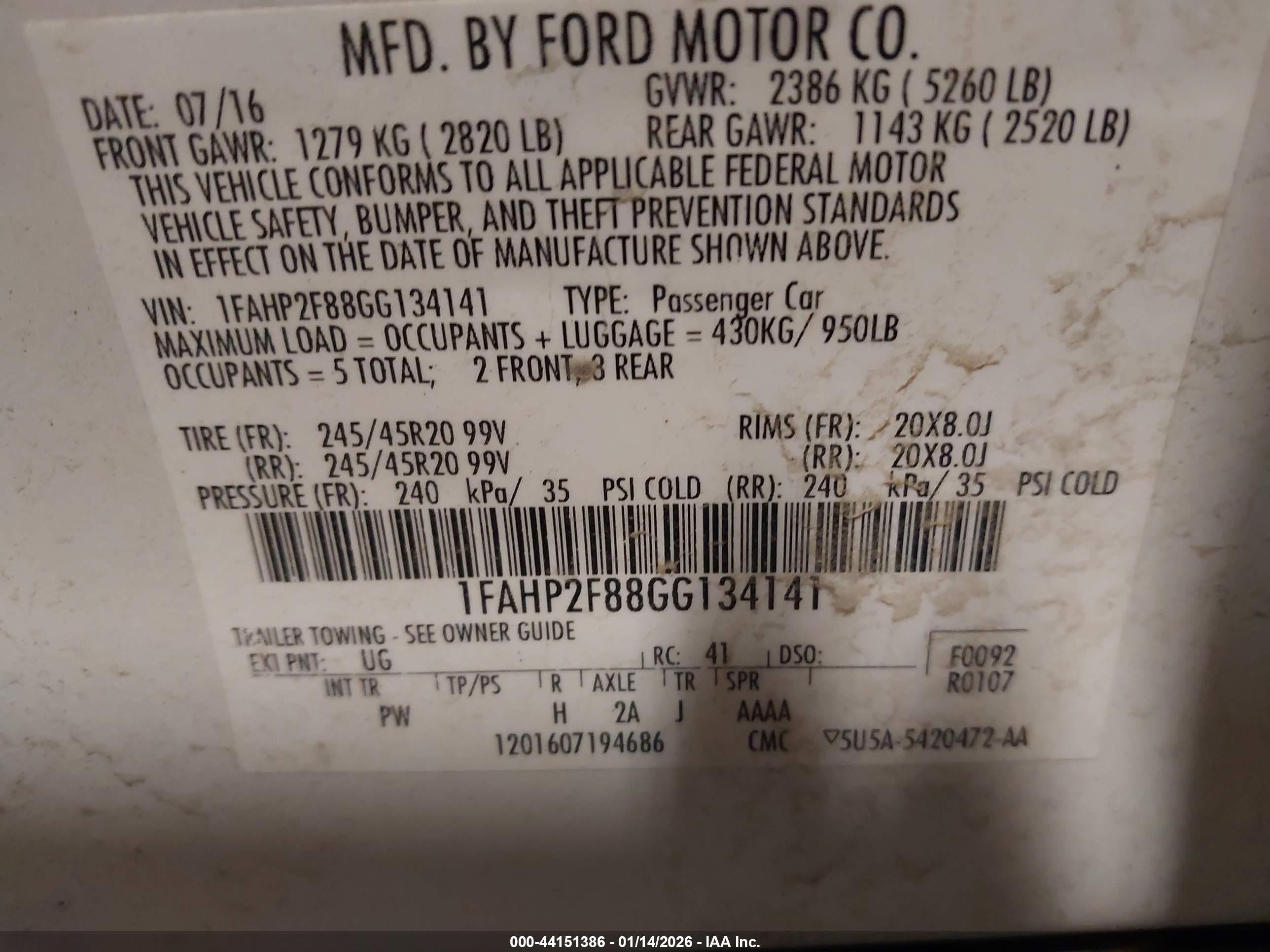 FORD TAURUS image 9