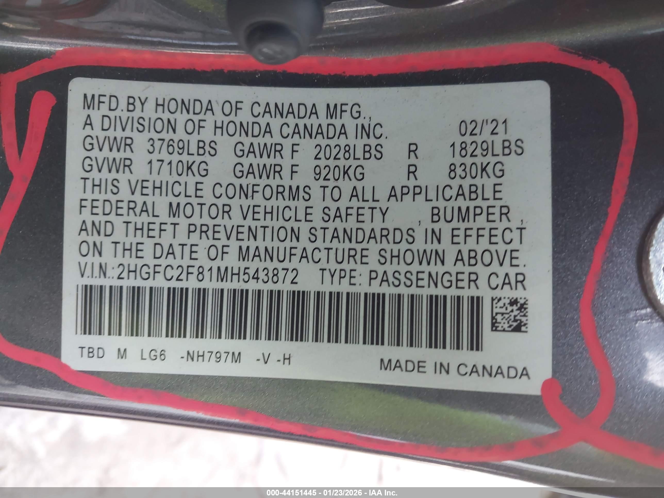HONDA CIVIC image 9