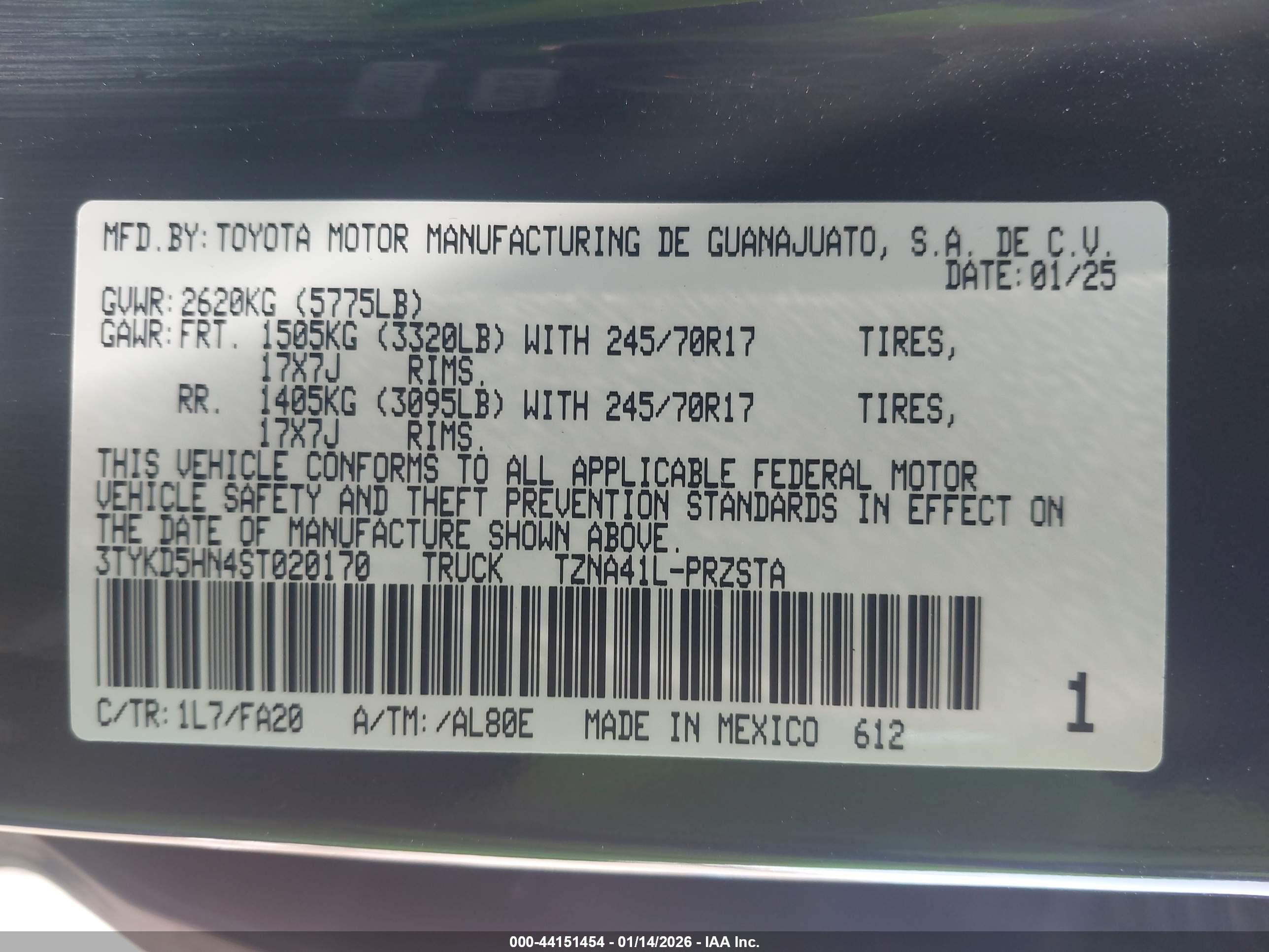 TOYOTA TACOMA image 9