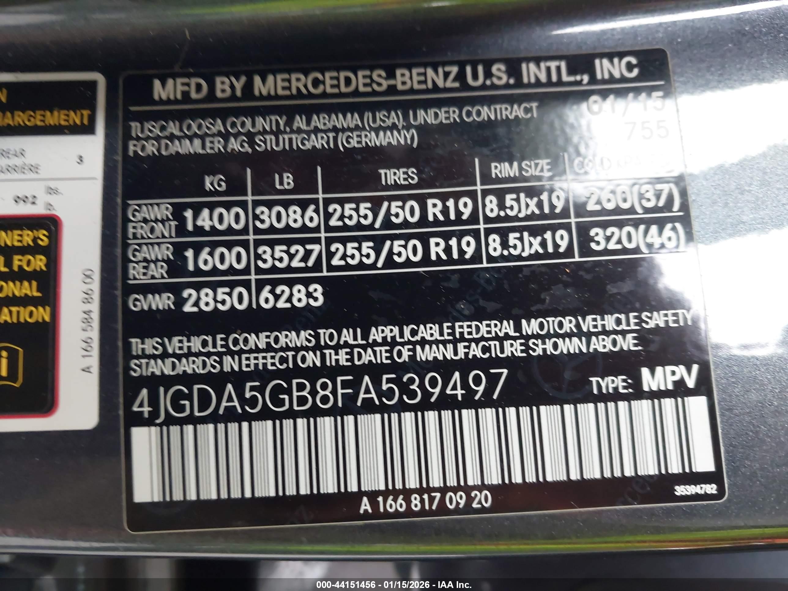 MERCEDES-BENZ ML image 9