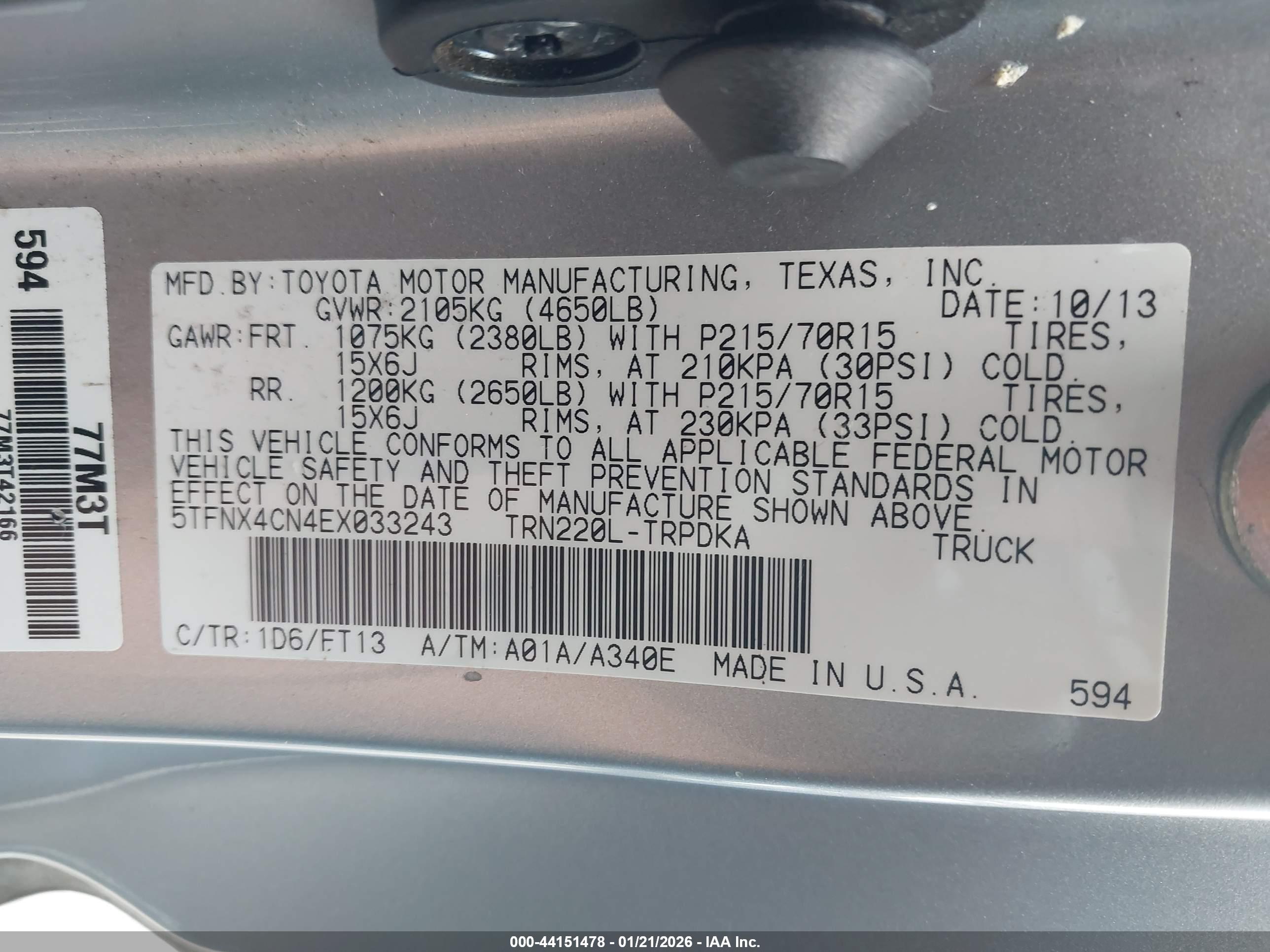 TOYOTA TACOMA image 9