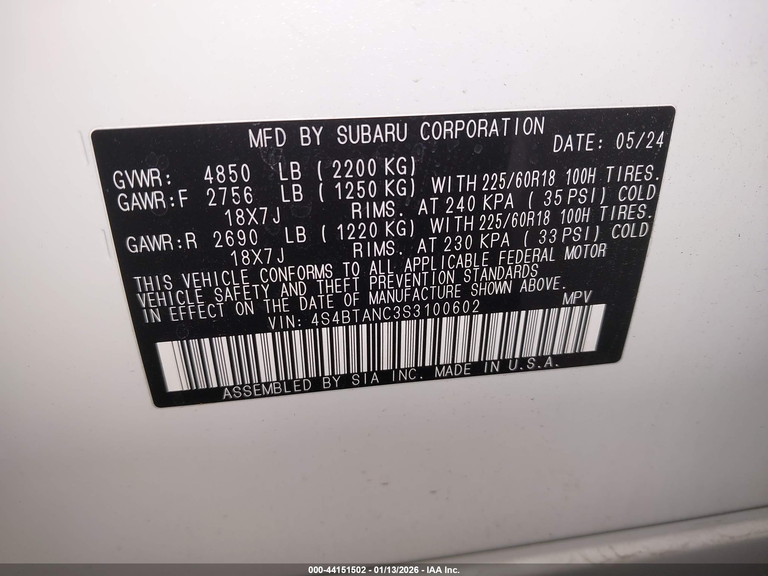 SUBARU OUTBACK image 9