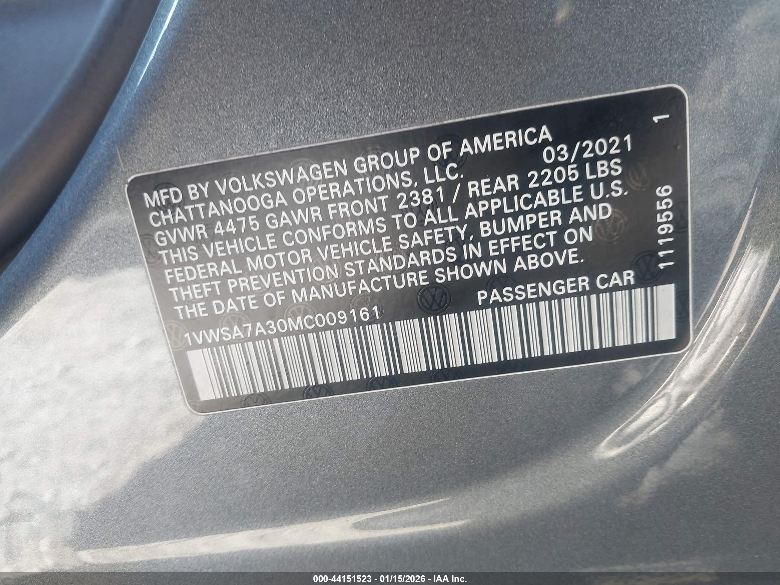 VOLKSWAGEN PASSAT image 9