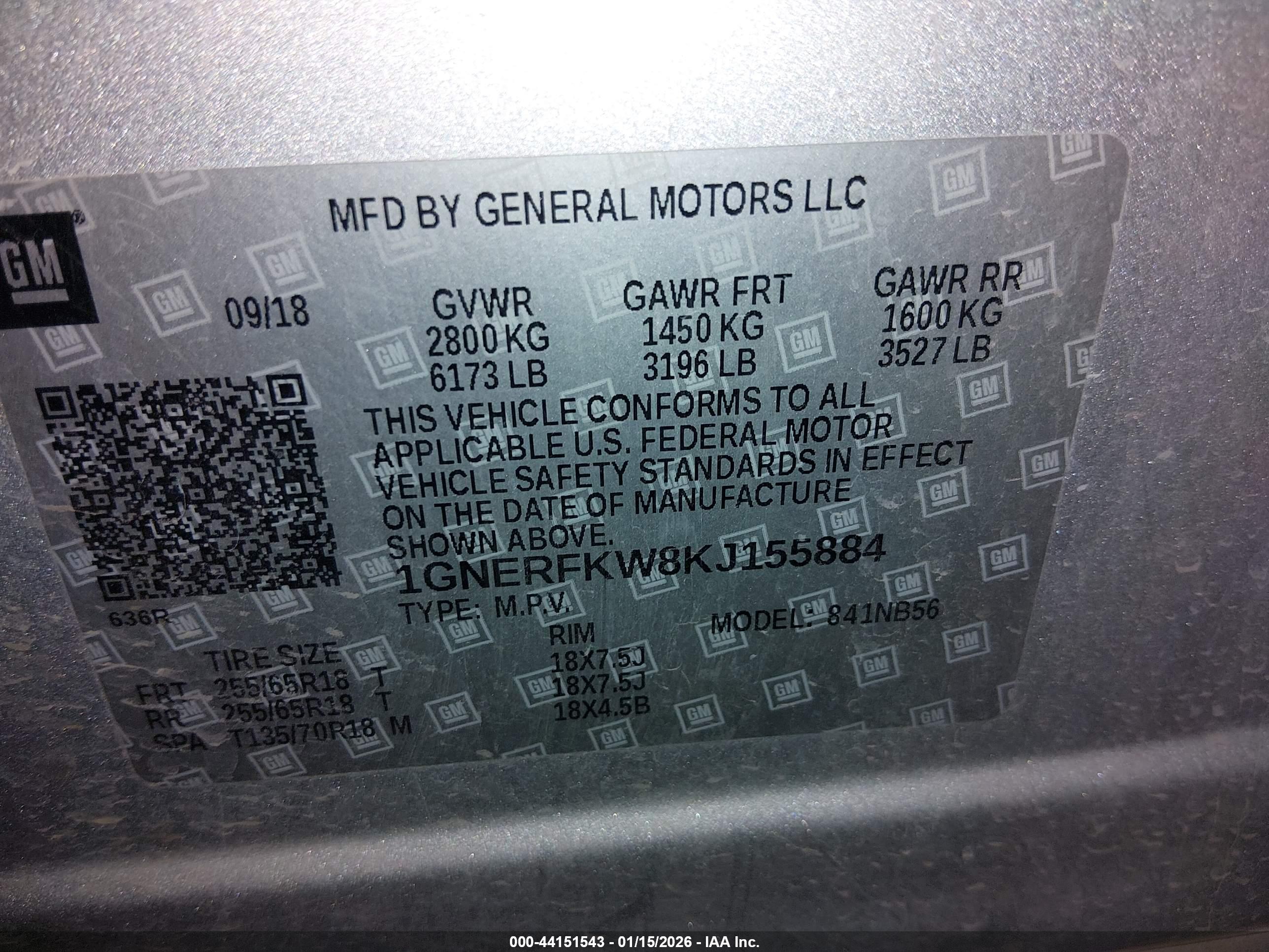 CHEVROLET TRAVERSE image 9