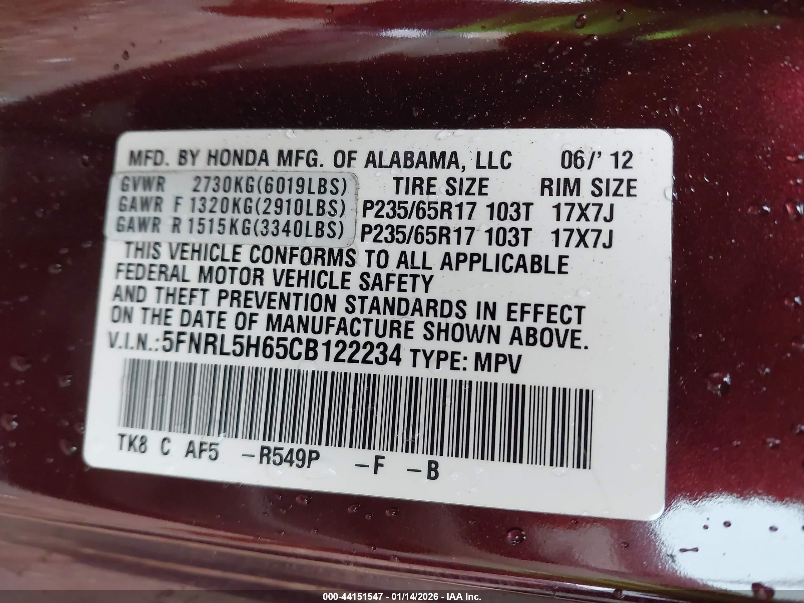 HONDA ODYSSEY image 9