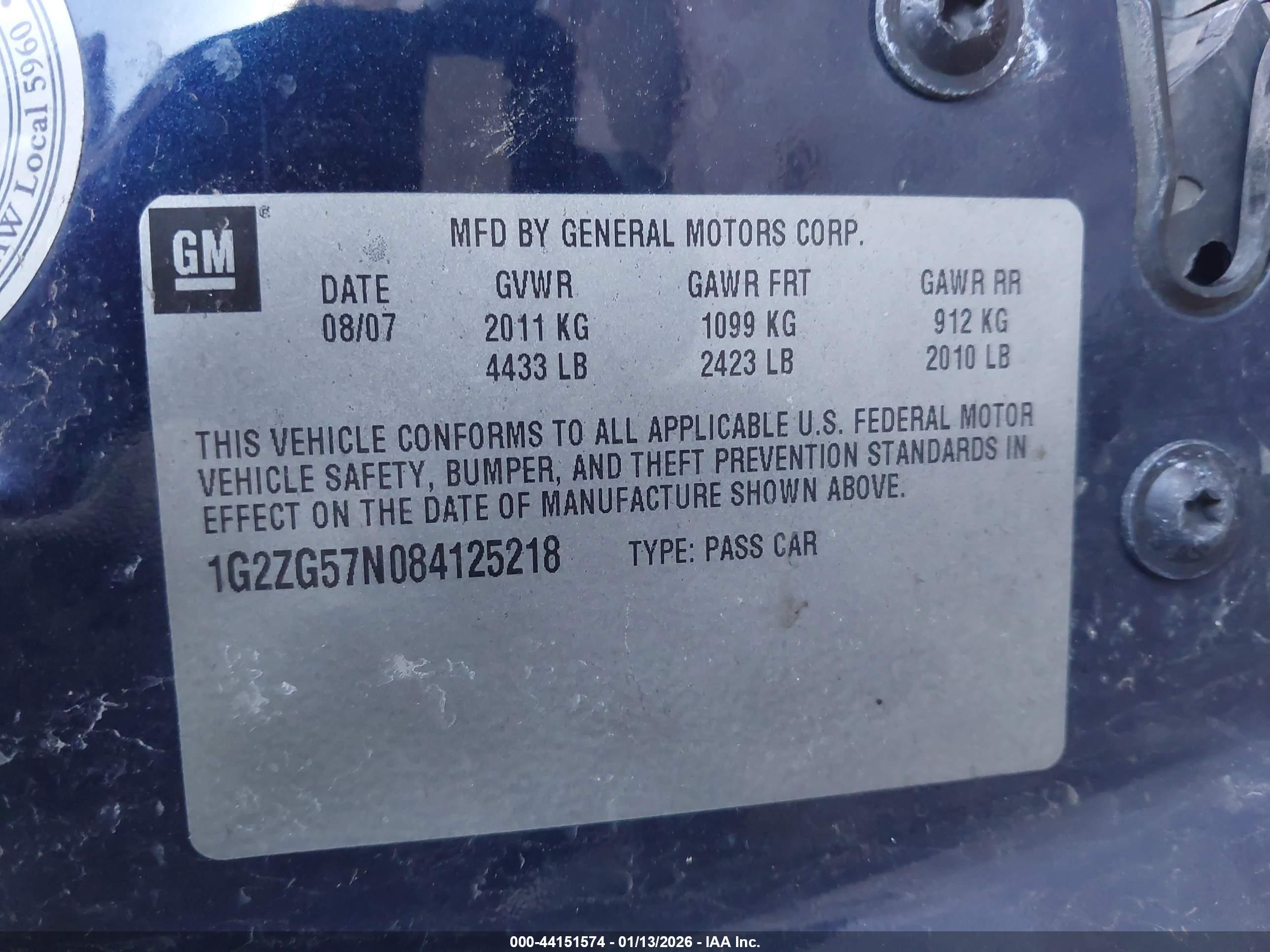 PONTIAC G6 image 9
