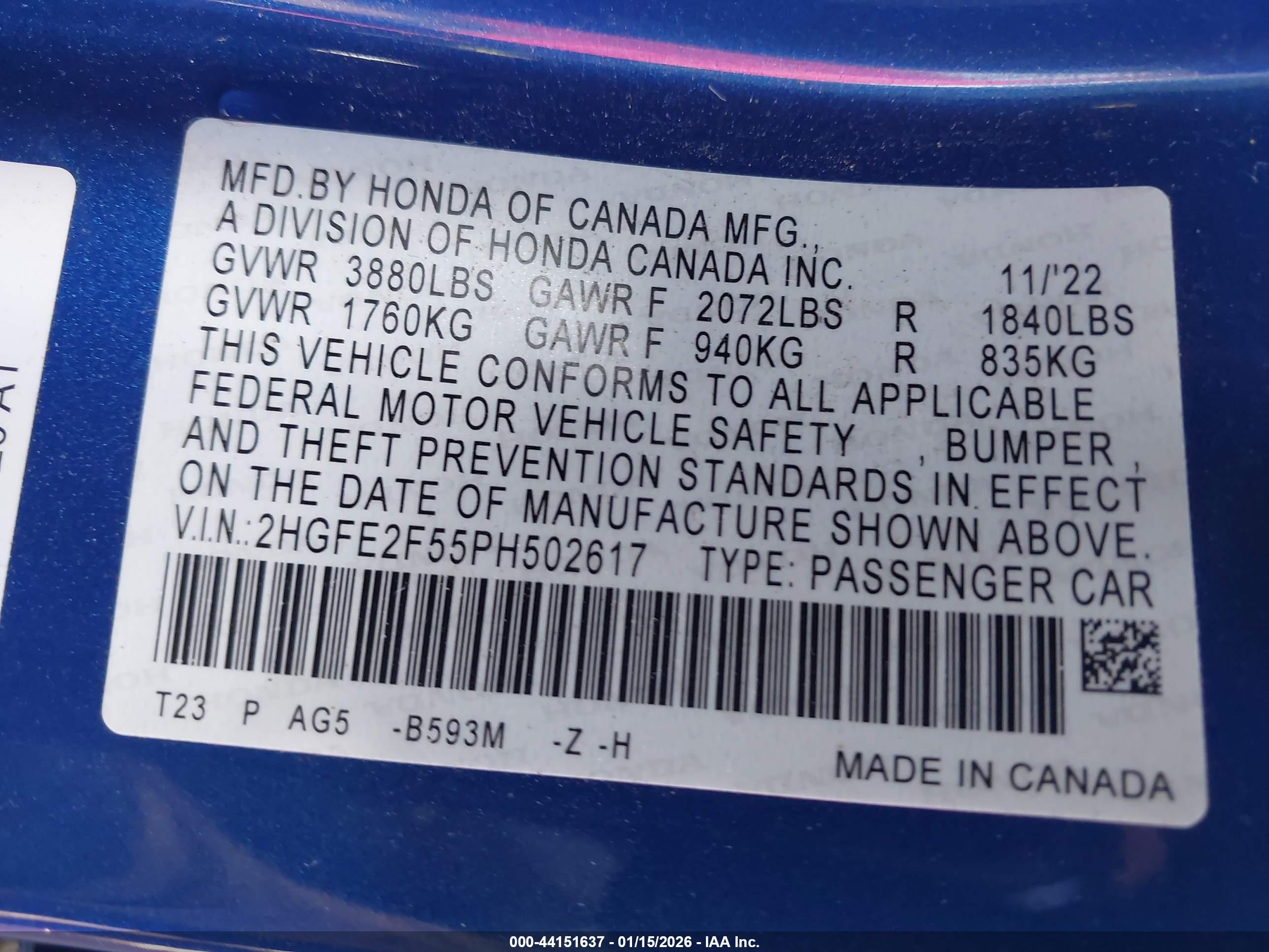 HONDA CIVIC image 9