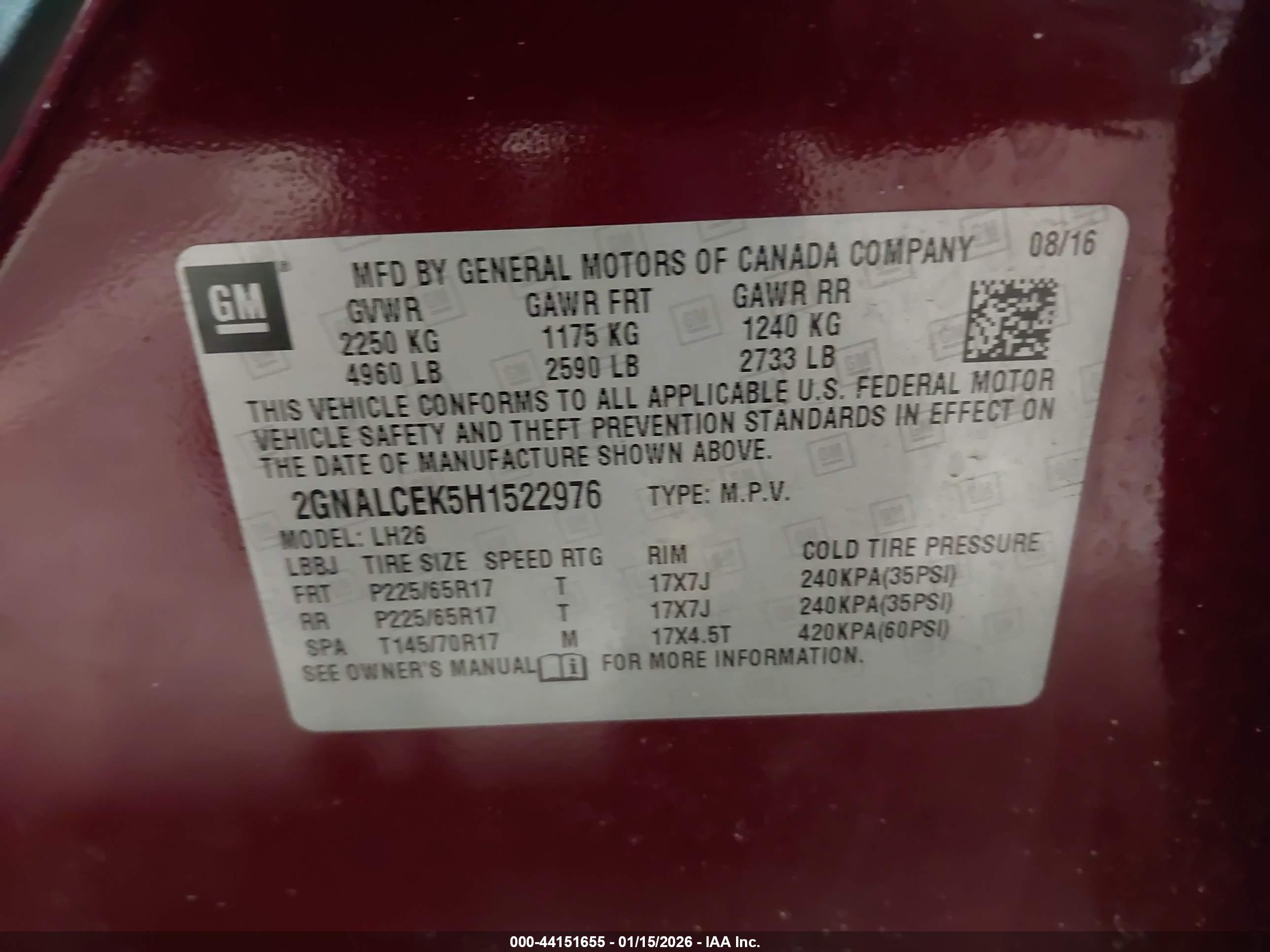 CHEVROLET EQUINOX image 9