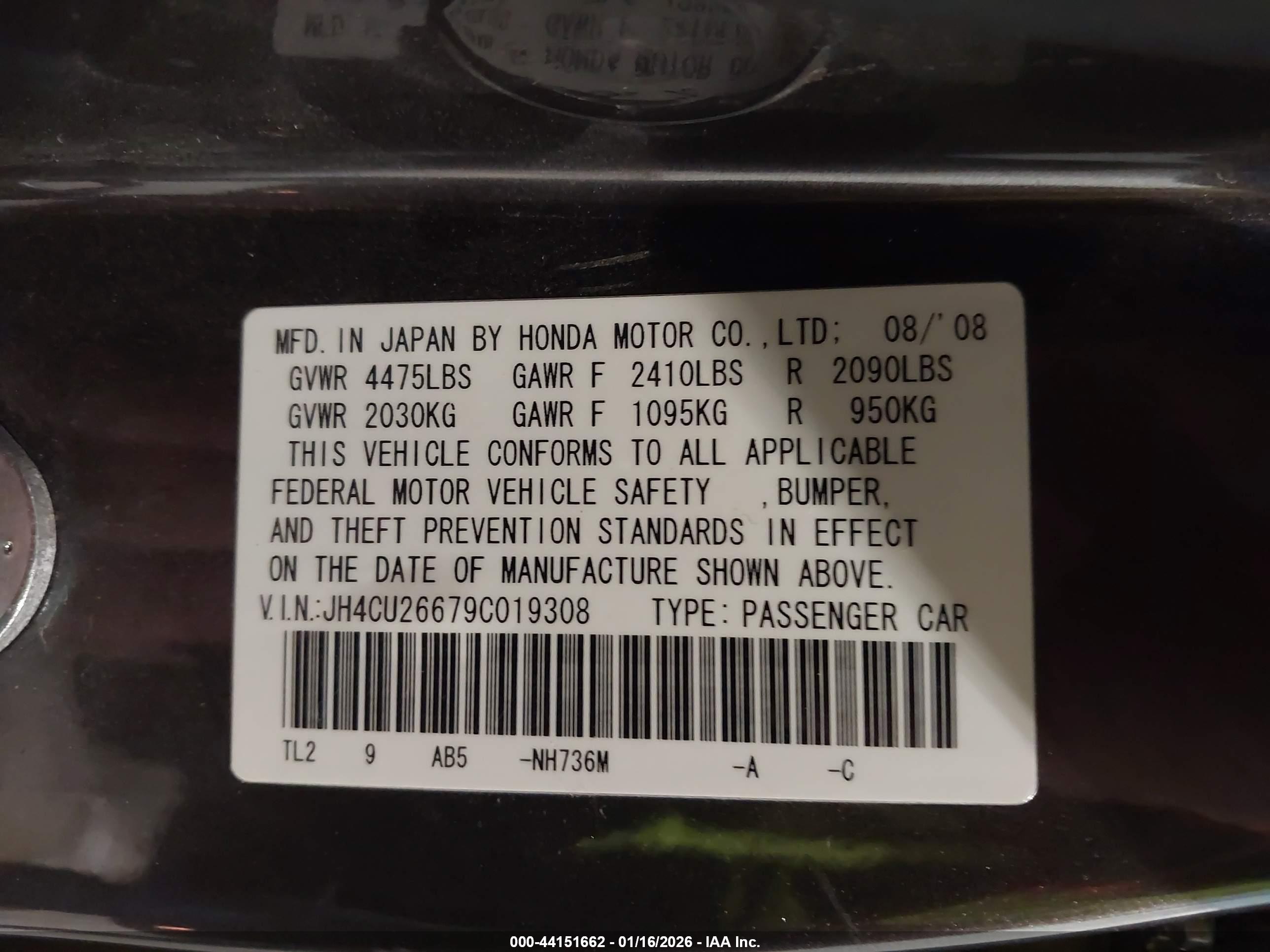 ACURA TSX image 9