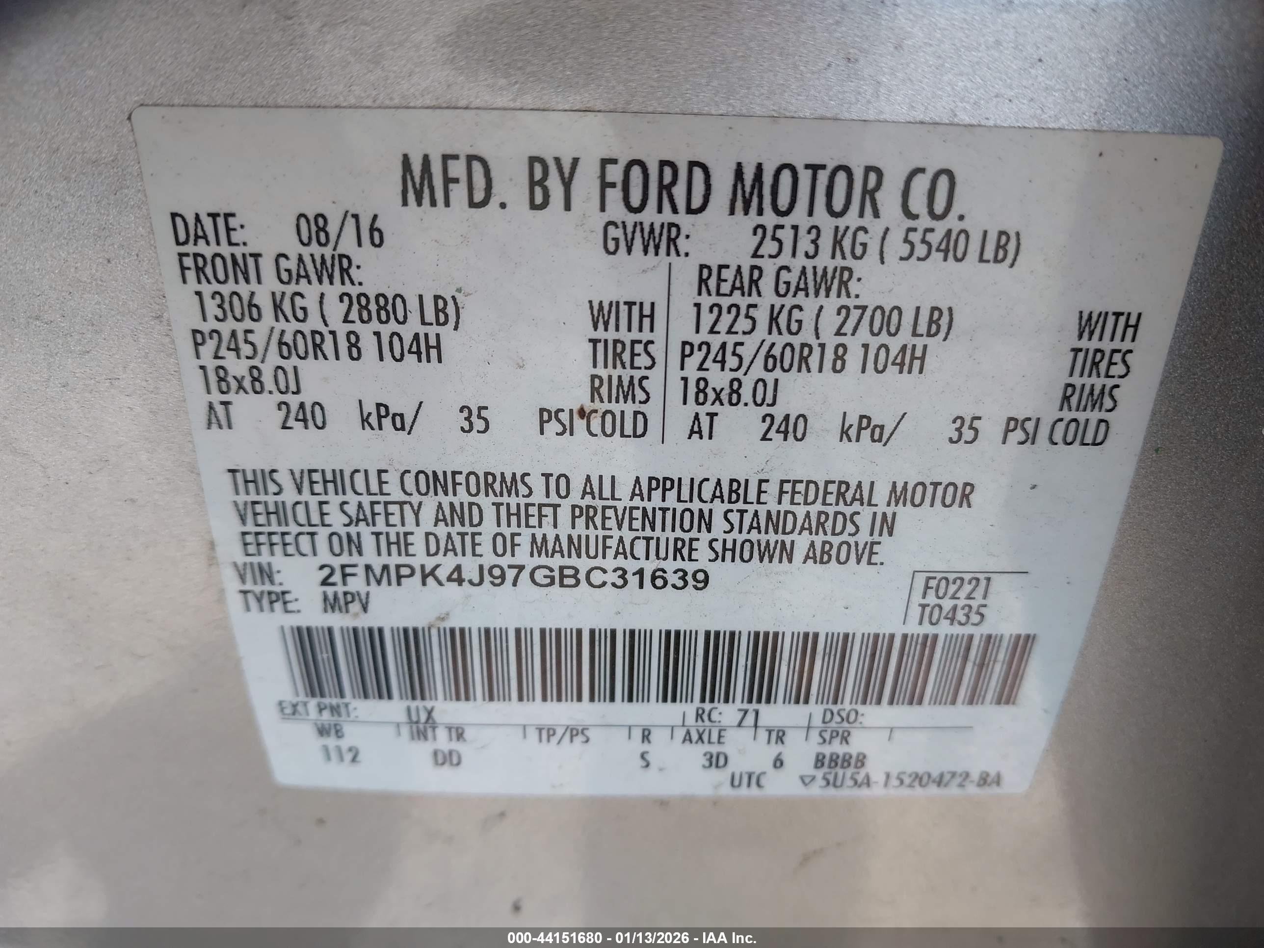 FORD EDGE image 9