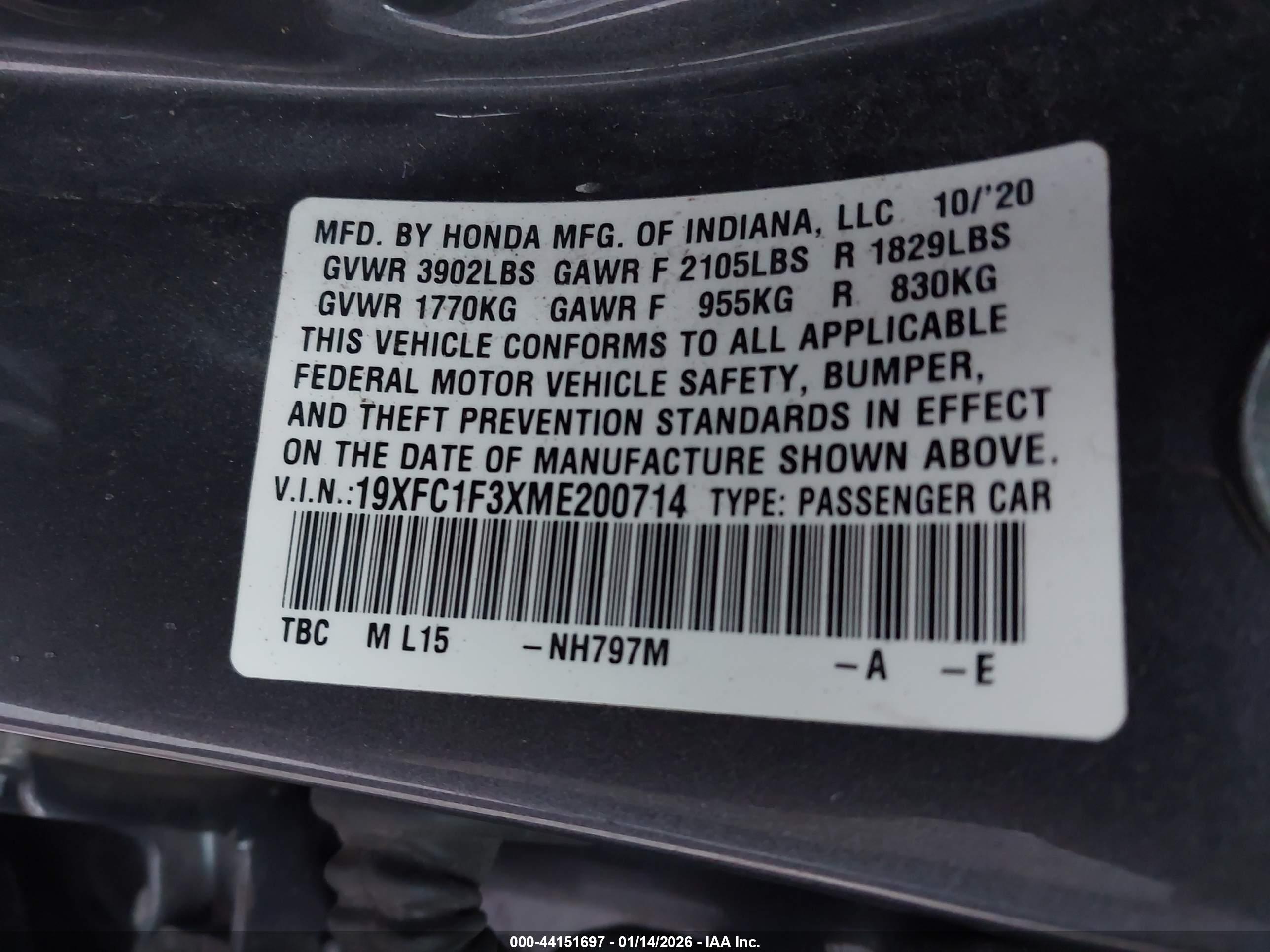HONDA CIVIC image 9