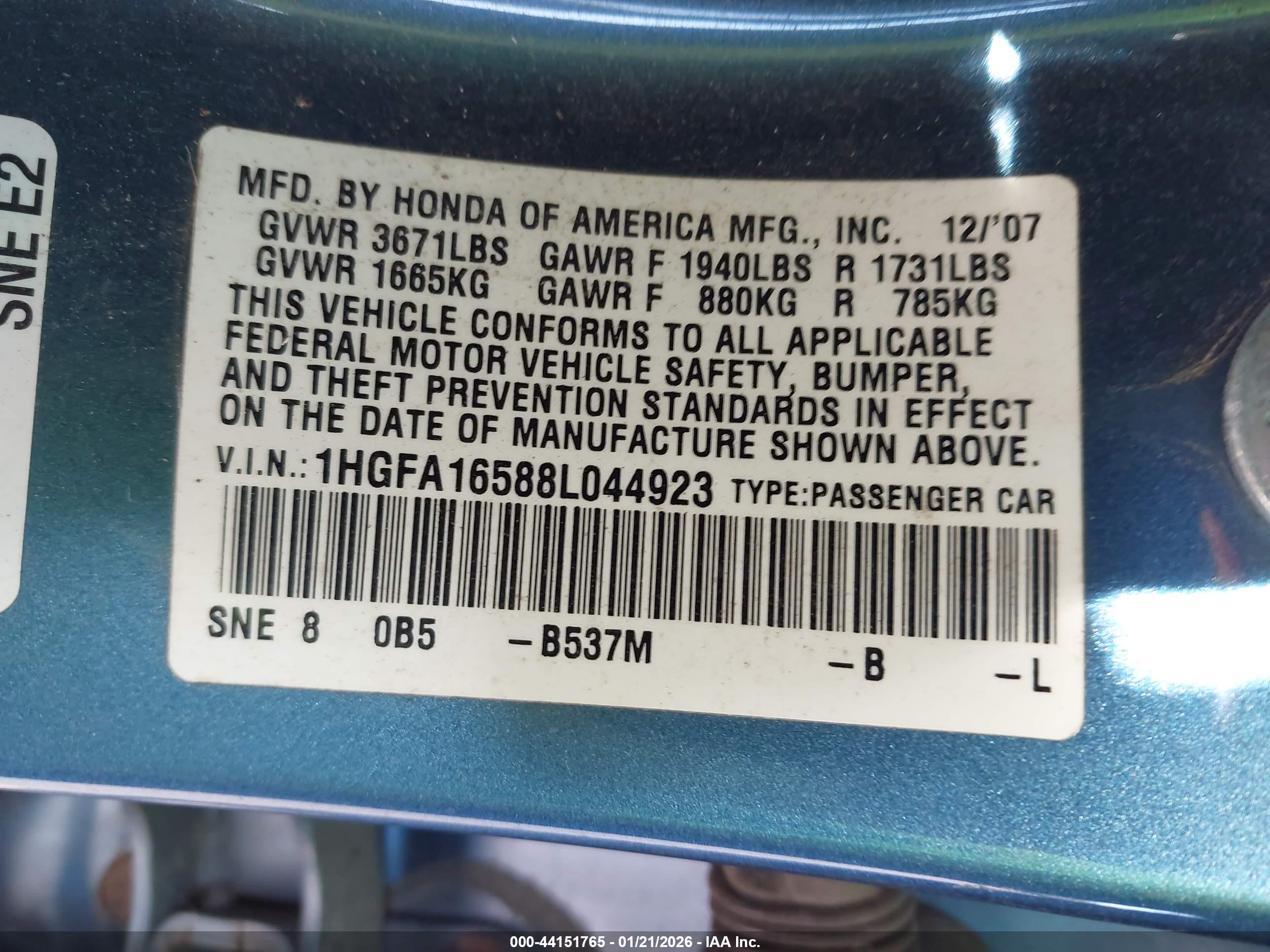 HONDA CIVIC image 9