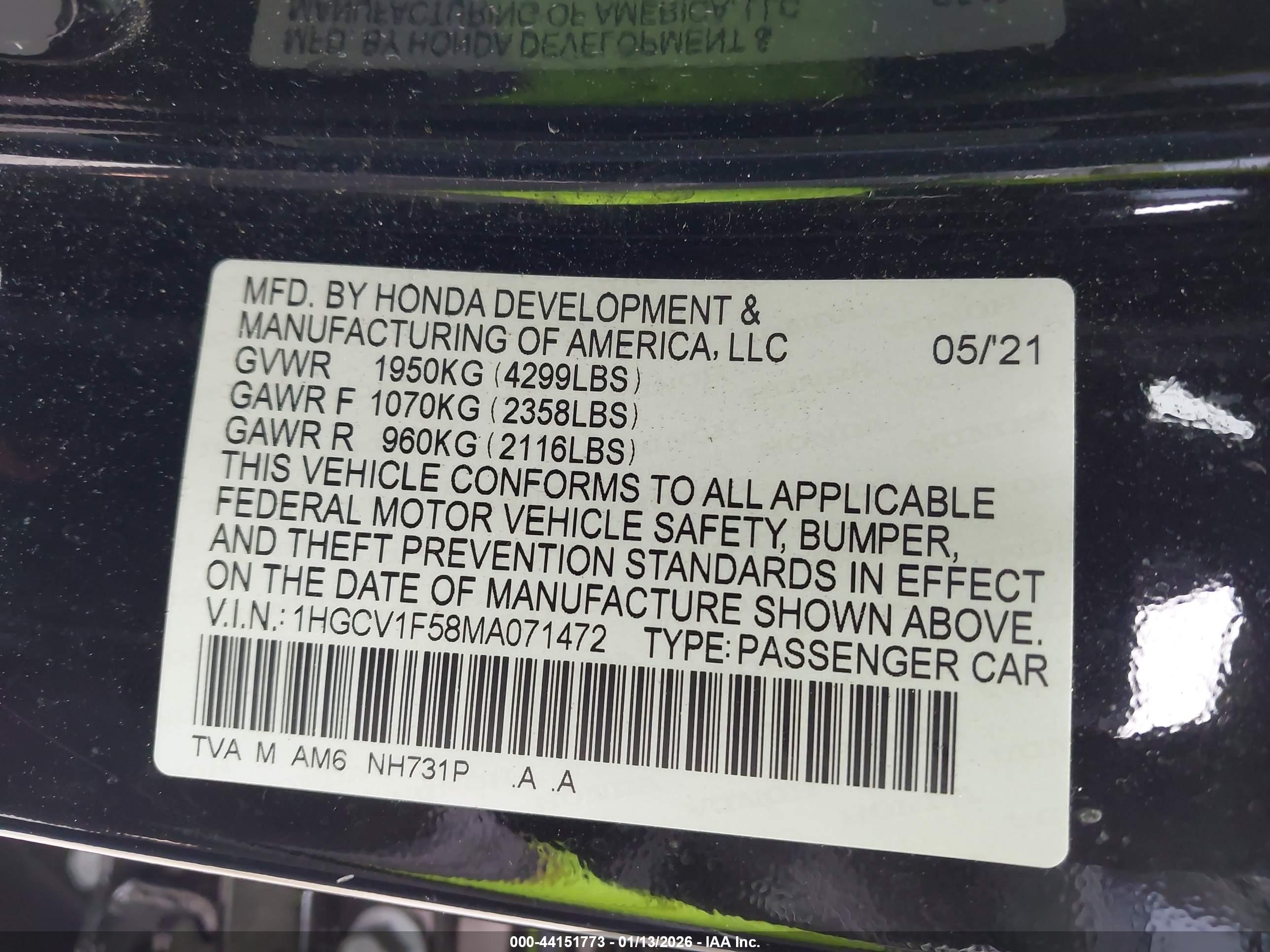 HONDA ACCORD image 9