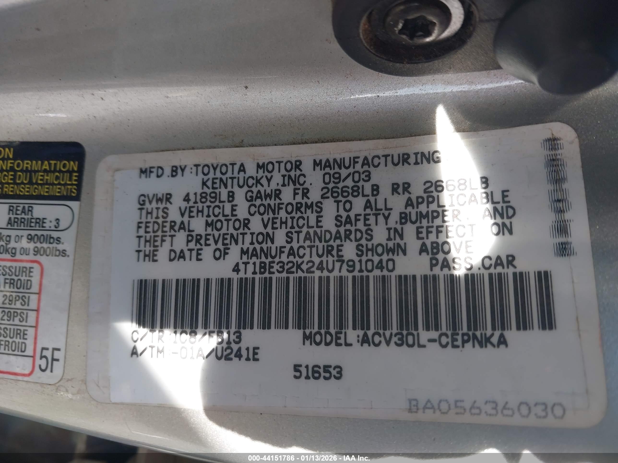 TOYOTA CAMRY image 9
