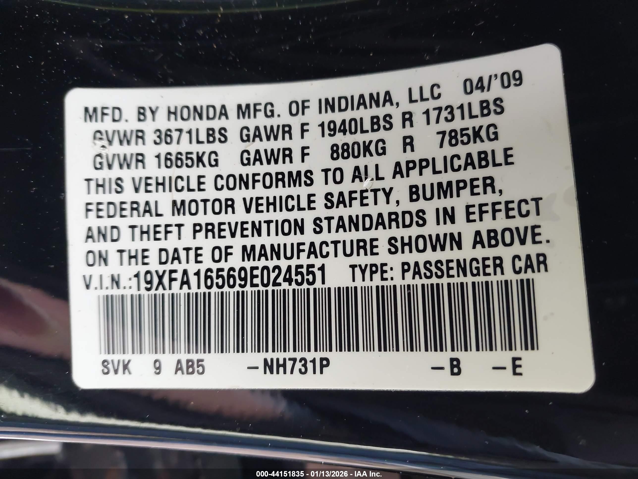 HONDA CIVIC image 9