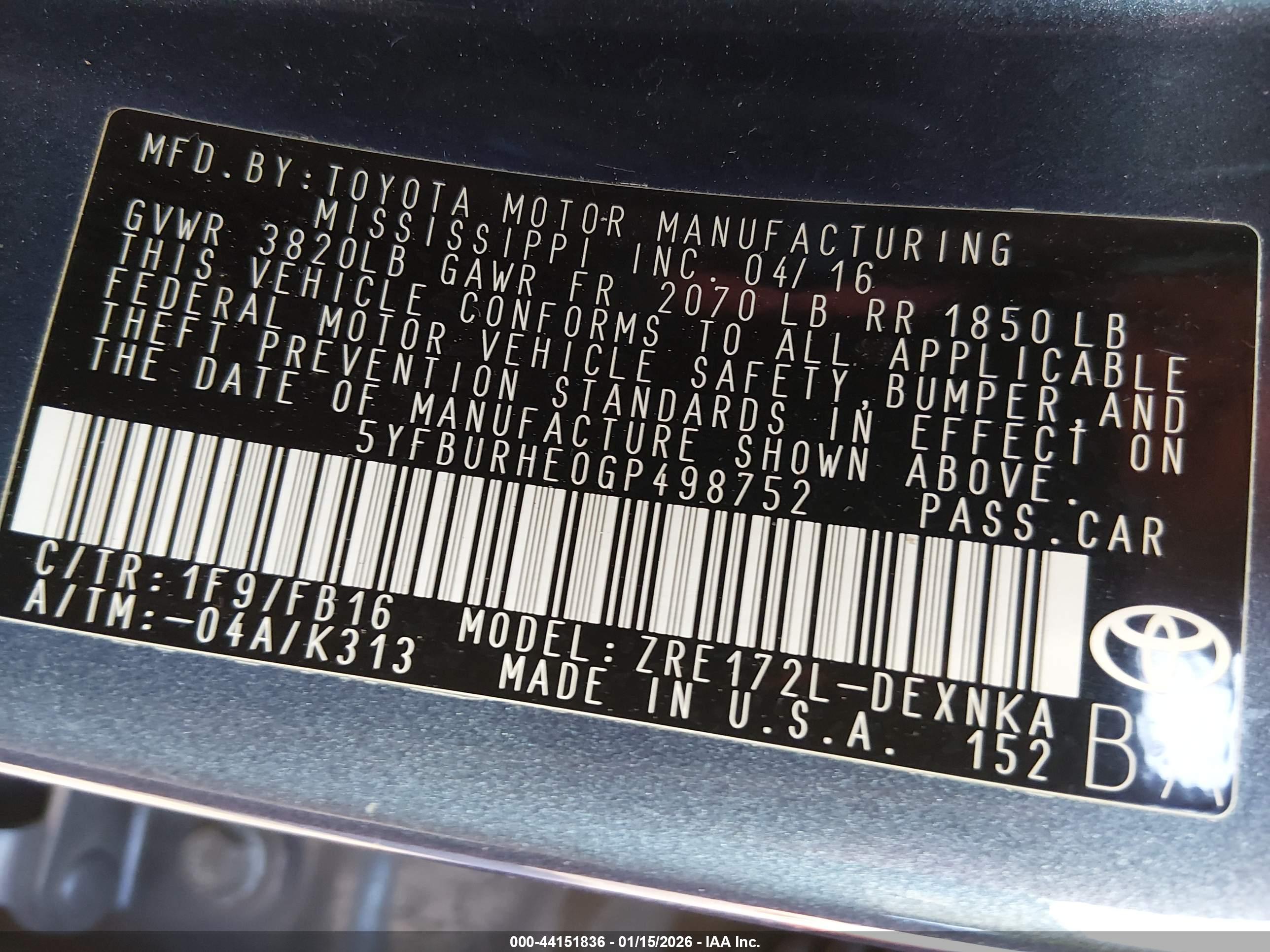 TOYOTA COROLLA image 9