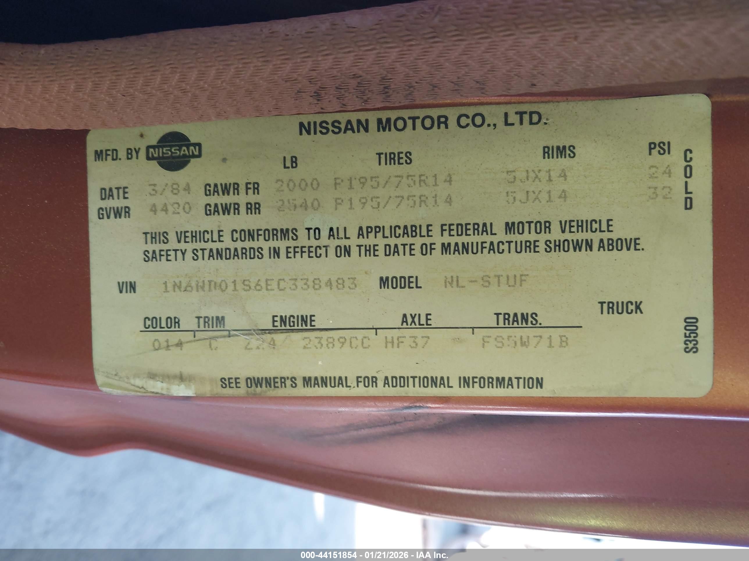 DATSUN 720 image 9