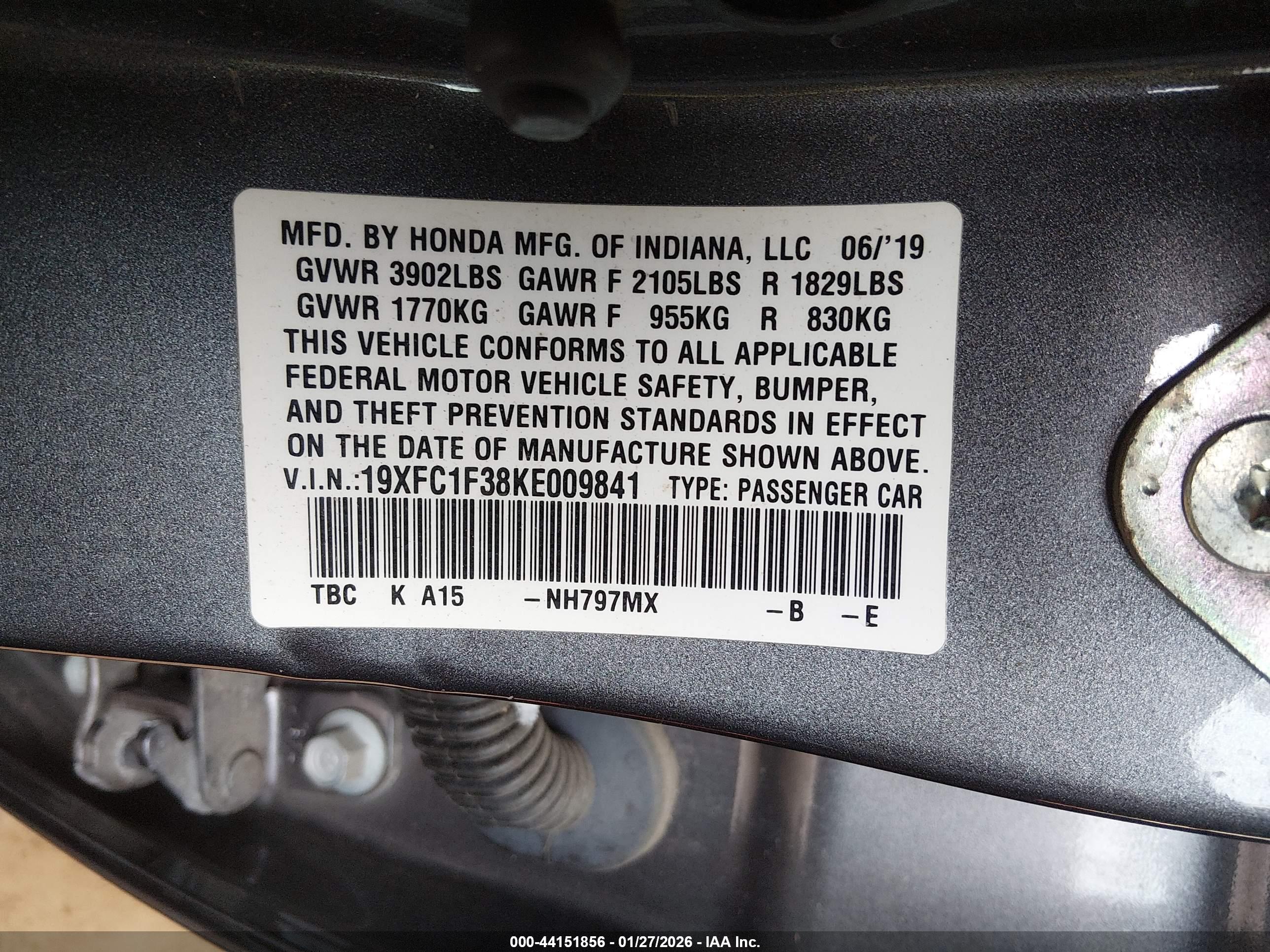 HONDA CIVIC image 9