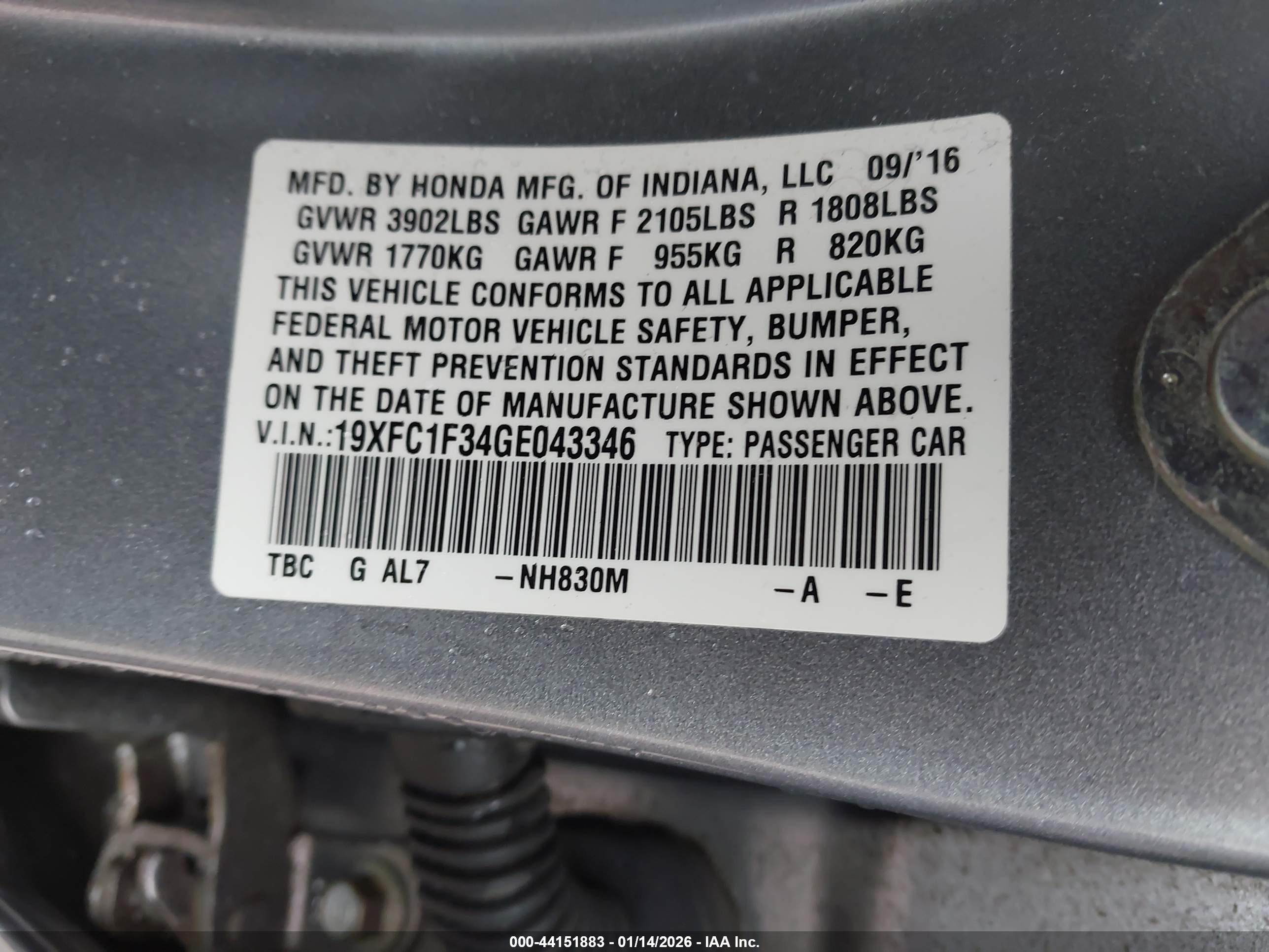 HONDA CIVIC image 9