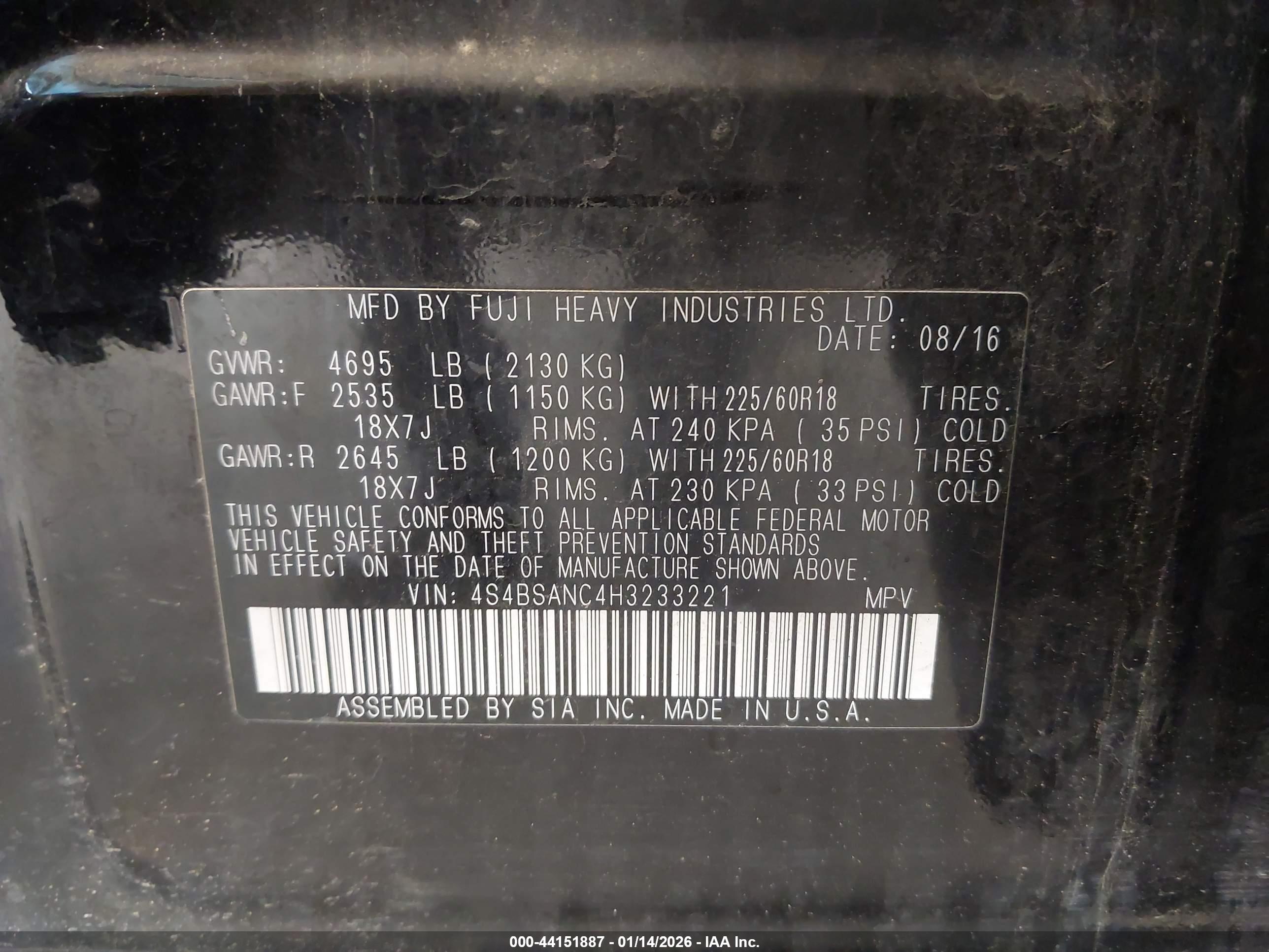 SUBARU OUTBACK image 9