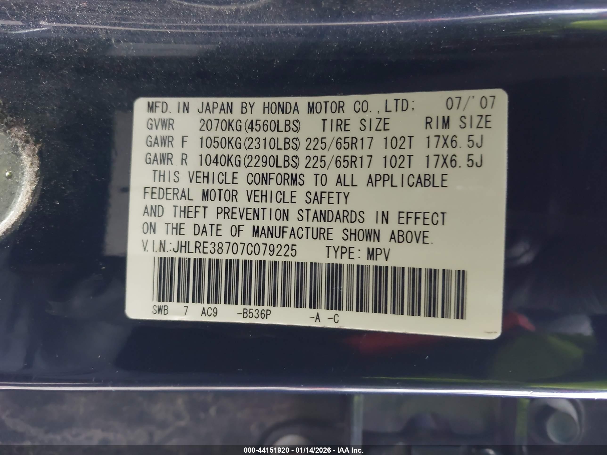 HONDA CR-V image 9