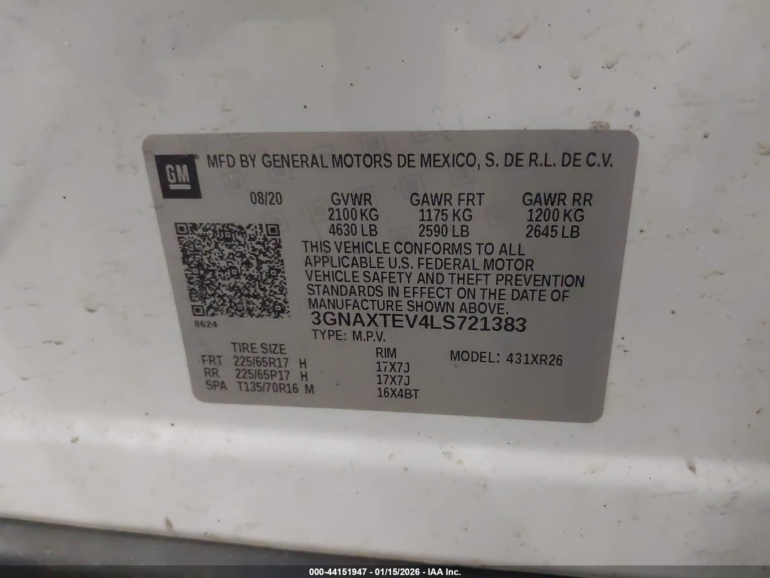 CHEVROLET EQUINOX image 9