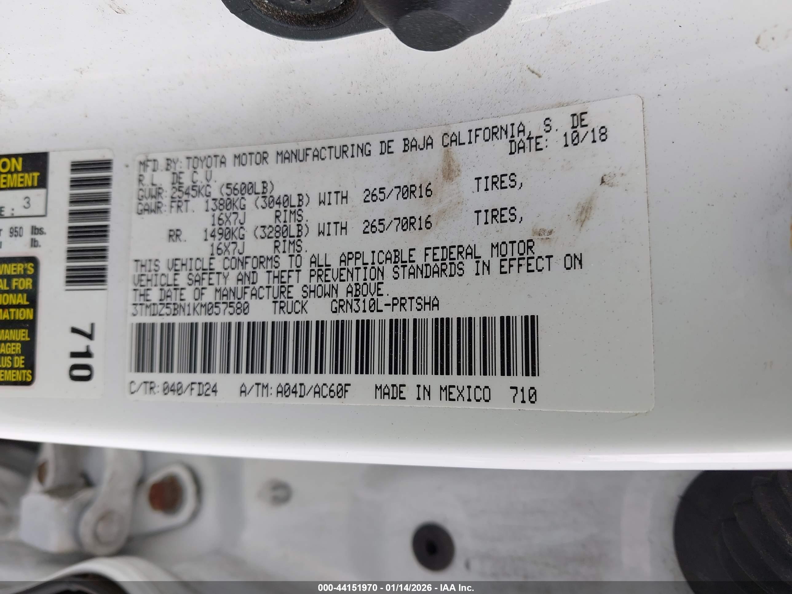 TOYOTA TACOMA image 9