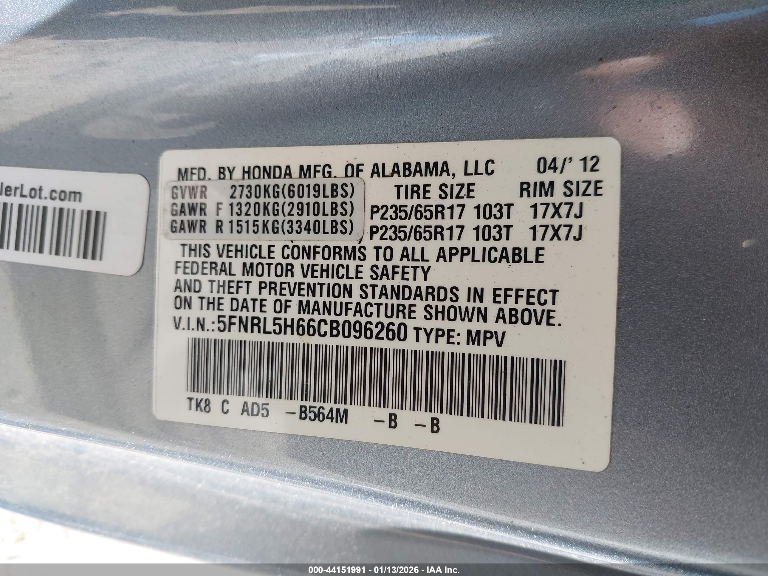 HONDA ODYSSEY image 9