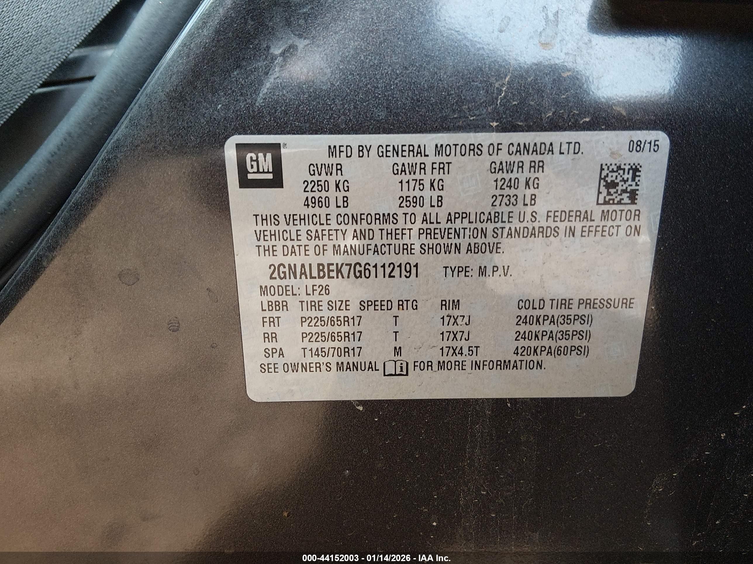 CHEVROLET EQUINOX image 9