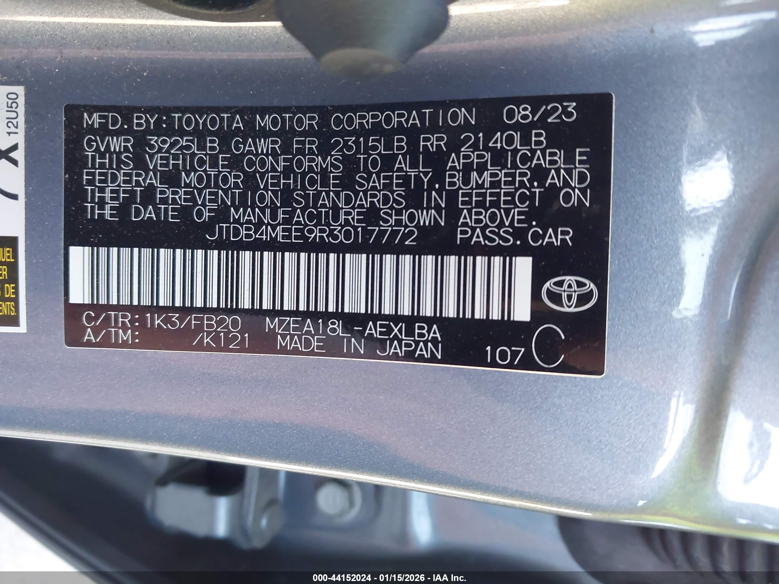 TOYOTA COROLLA image 9