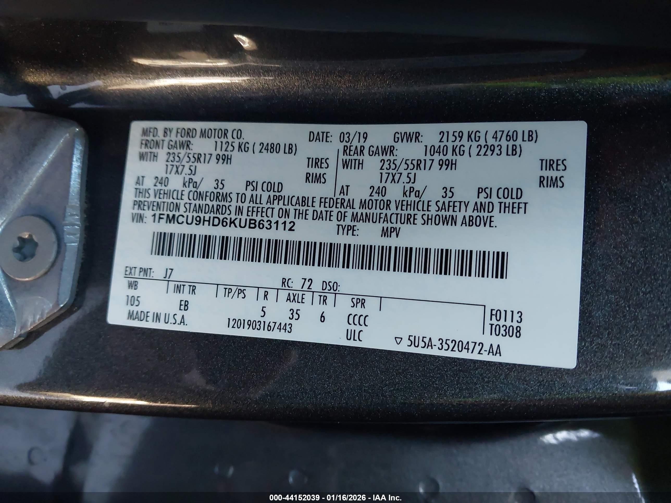 FORD ESCAPE image 9
