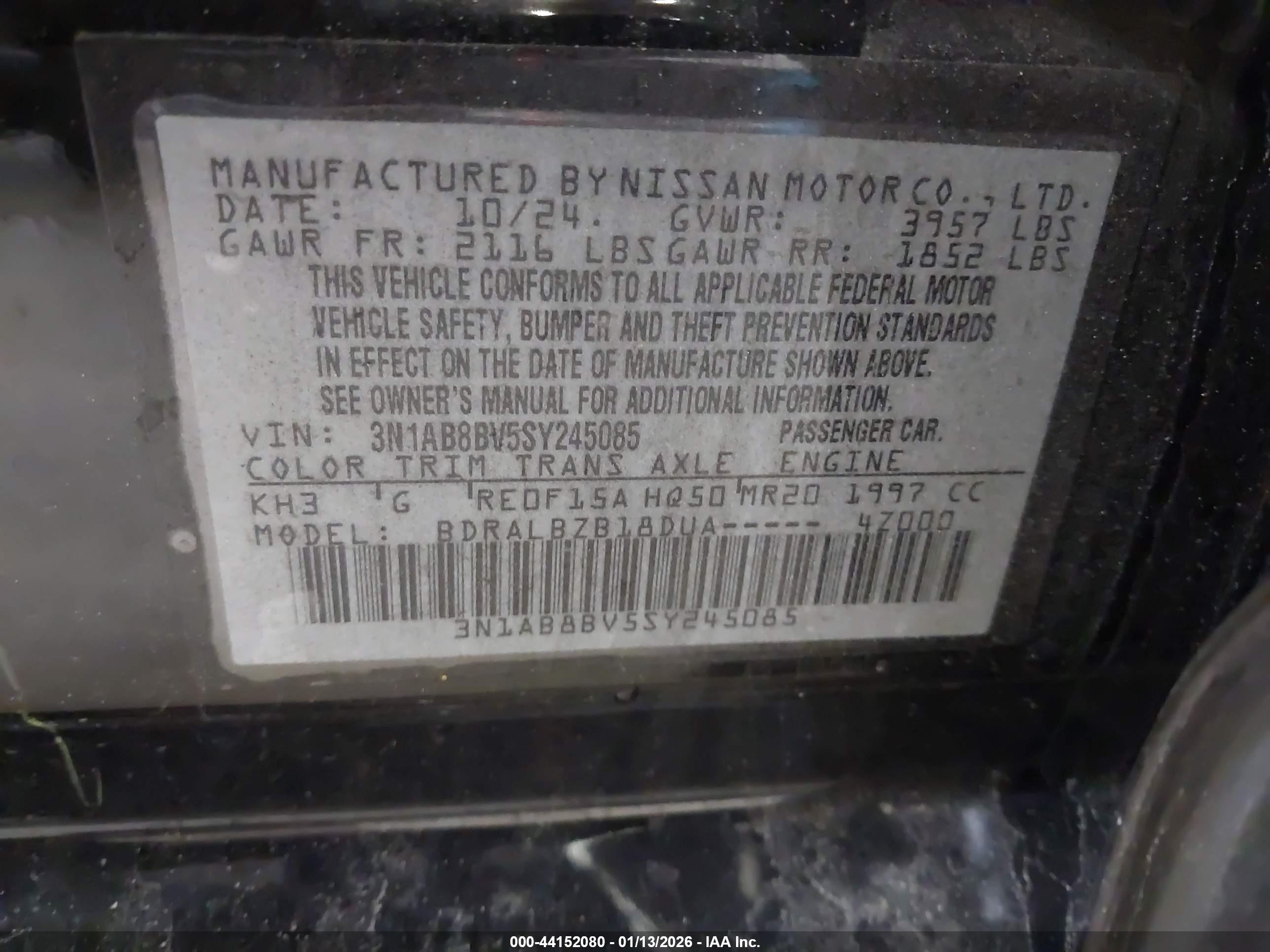NISSAN SENTRA image 9