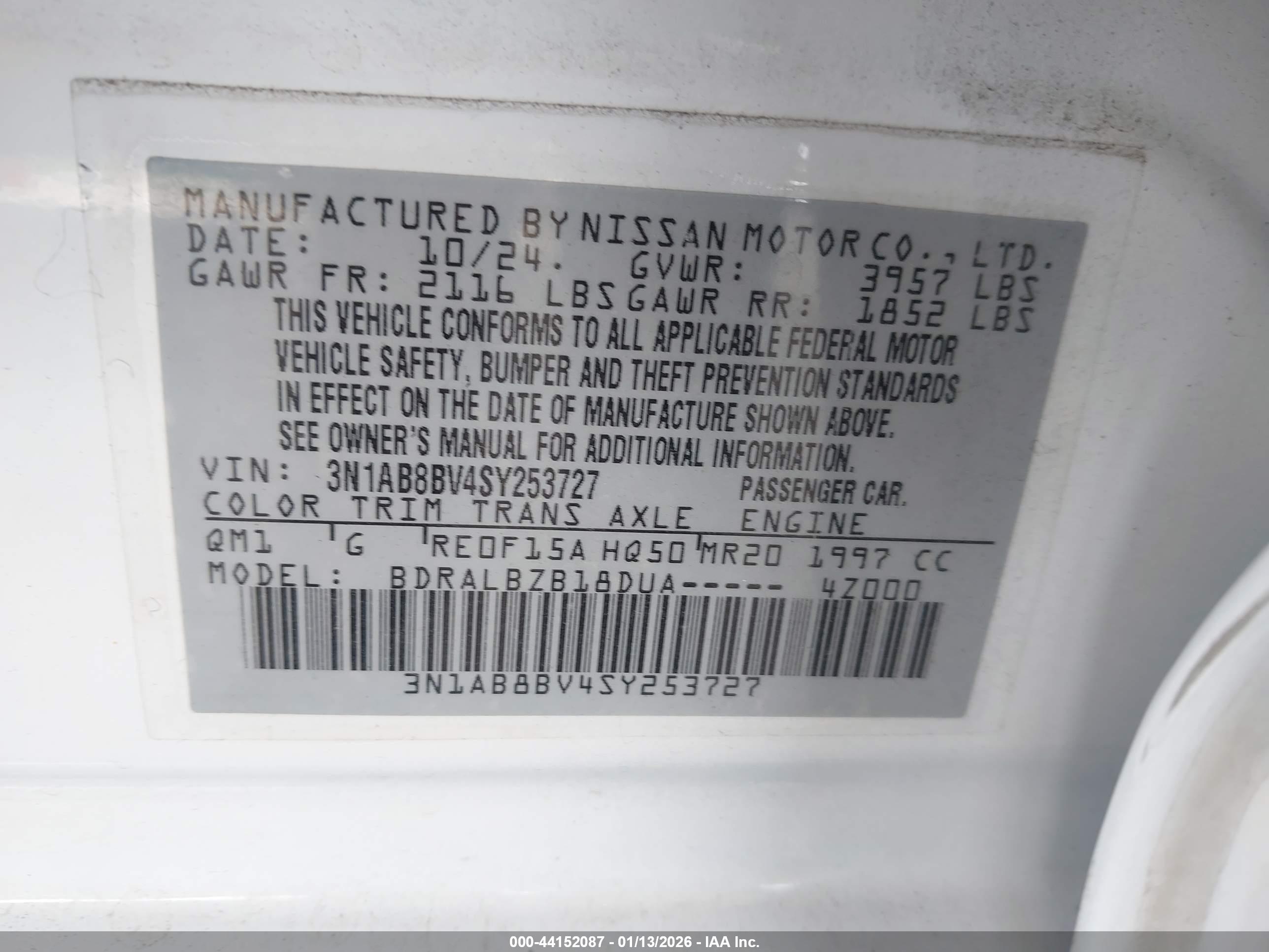 NISSAN SENTRA image 9