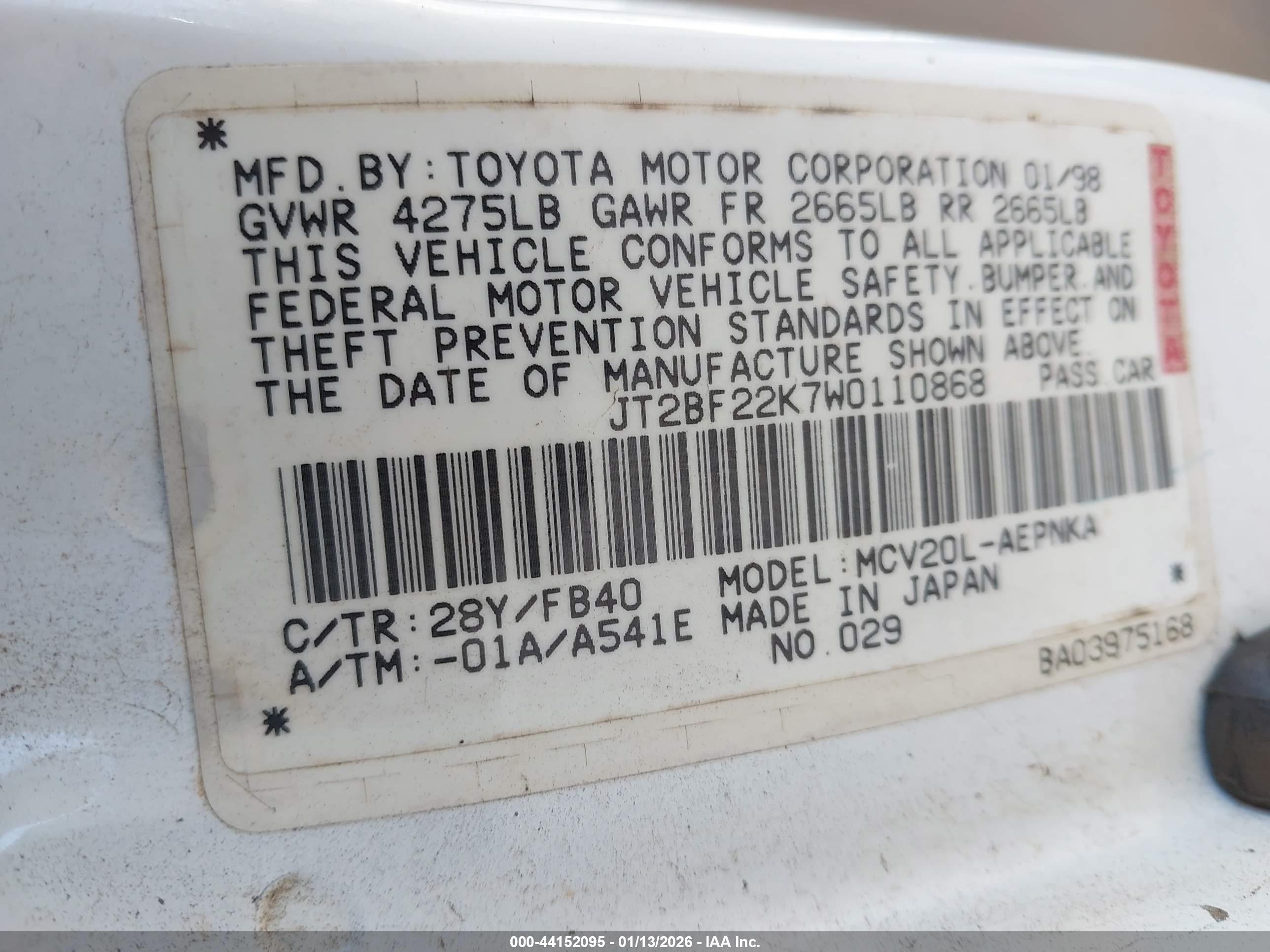 TOYOTA CAMRY image 9